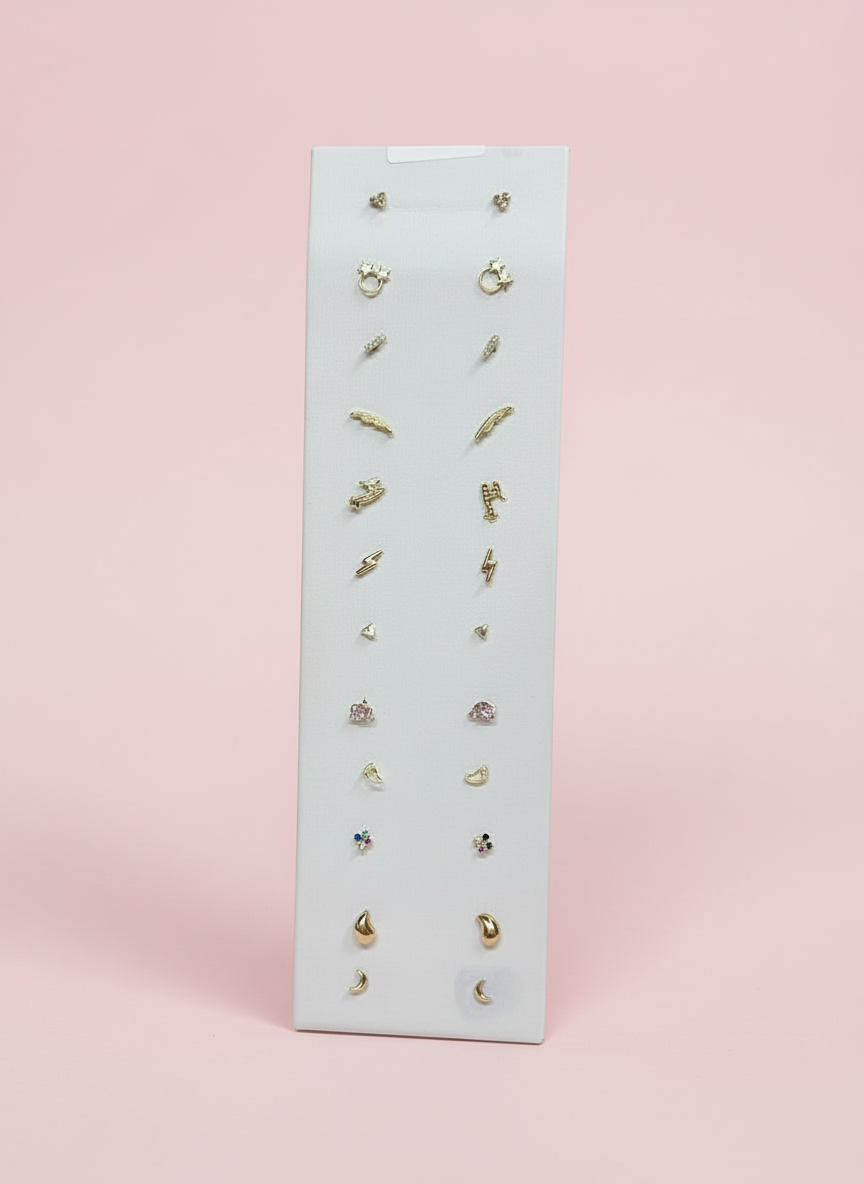 10k Solid Gold Screw Back Studs