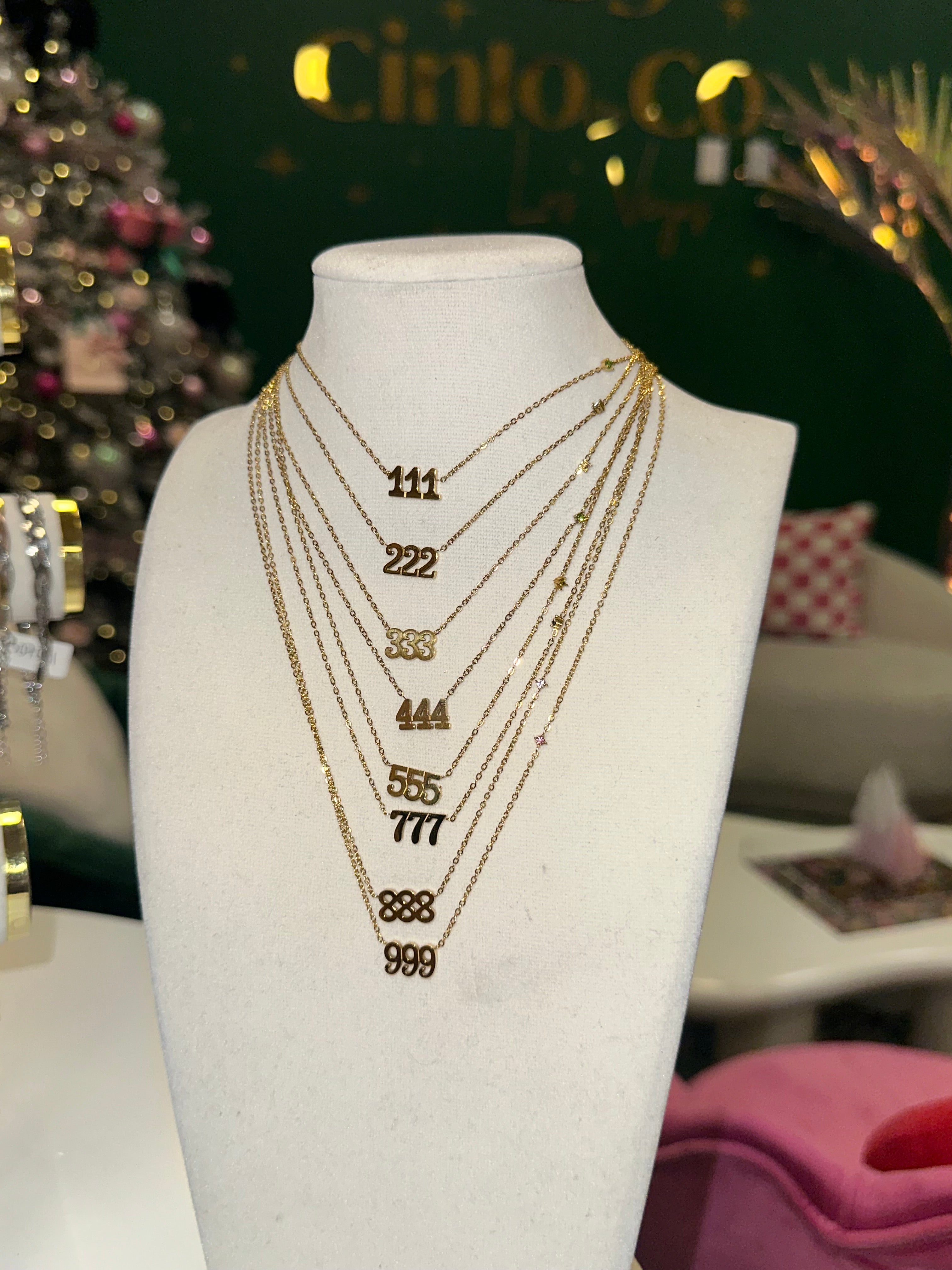 Dainty Angel Numbers Necklaces