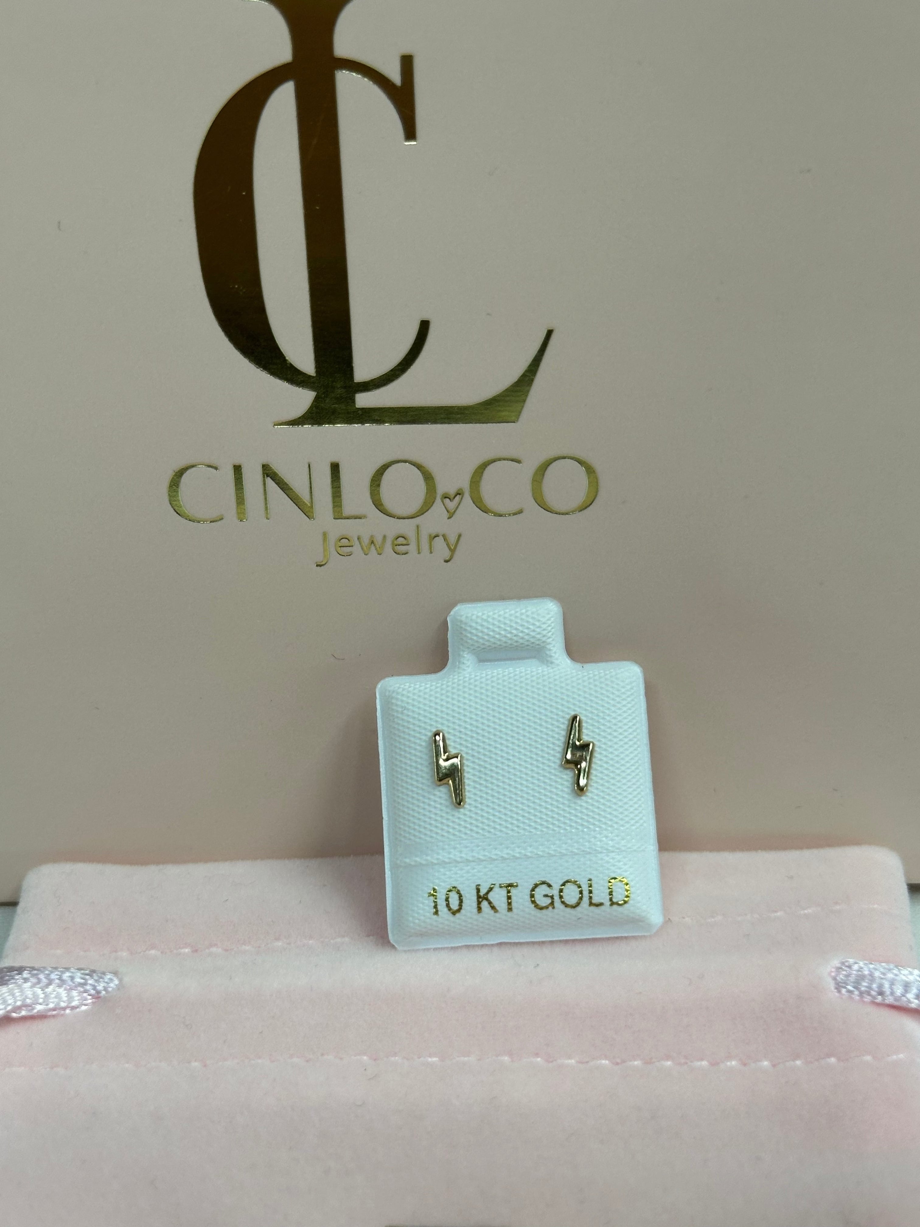 10k Solid Gold Screw Back Studs - CinloCo
