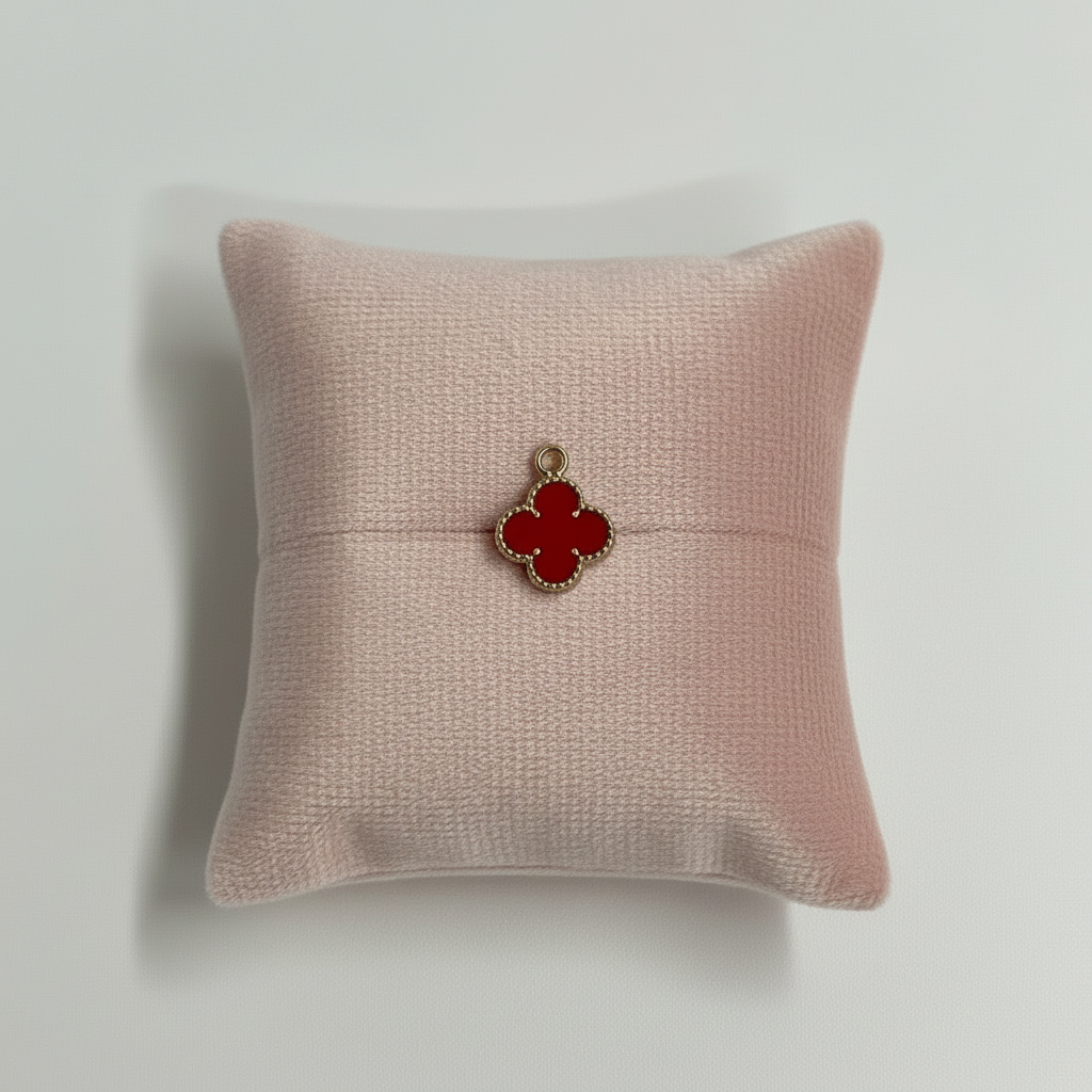 10k Dangle Clover Colorful Charm