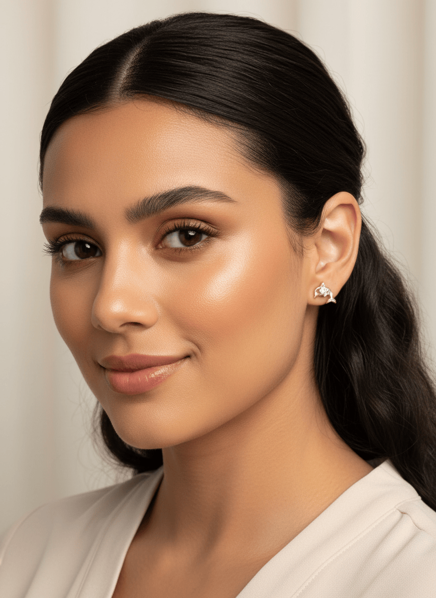 10k Dazzling Dolphin Earrings