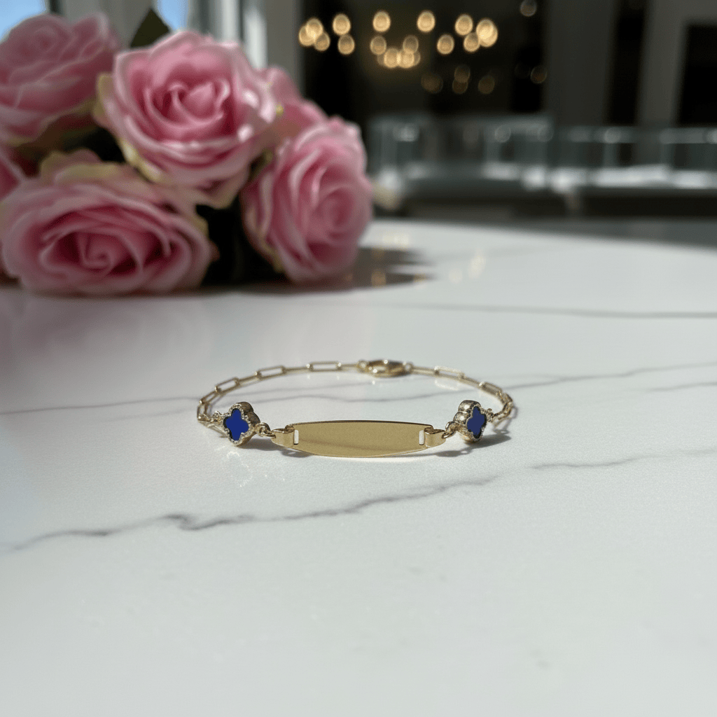 10k Ocean Clover Kid Bracelet
