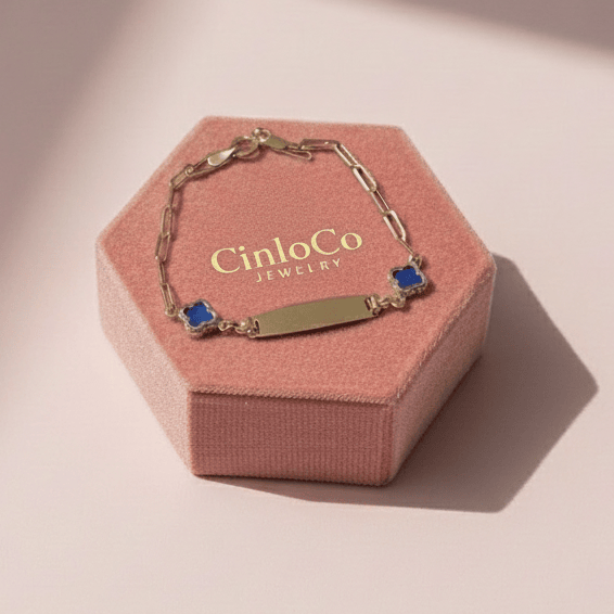 10k Ocean Clover Kid Bracelet