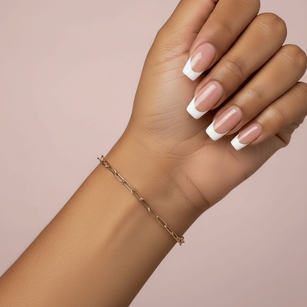 10k Paper Clip Baby Bracelet