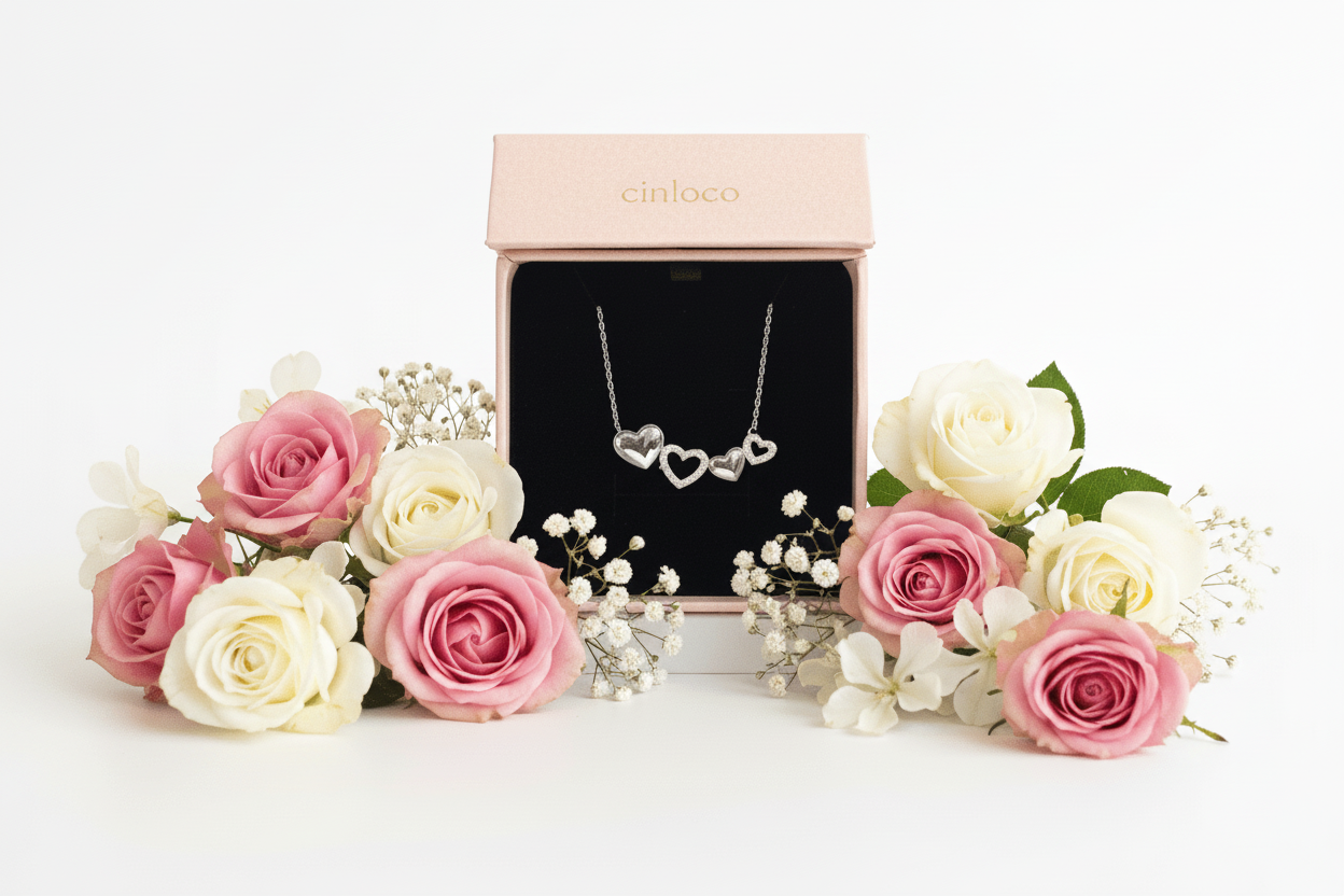 10k Quadruple Love Necklace