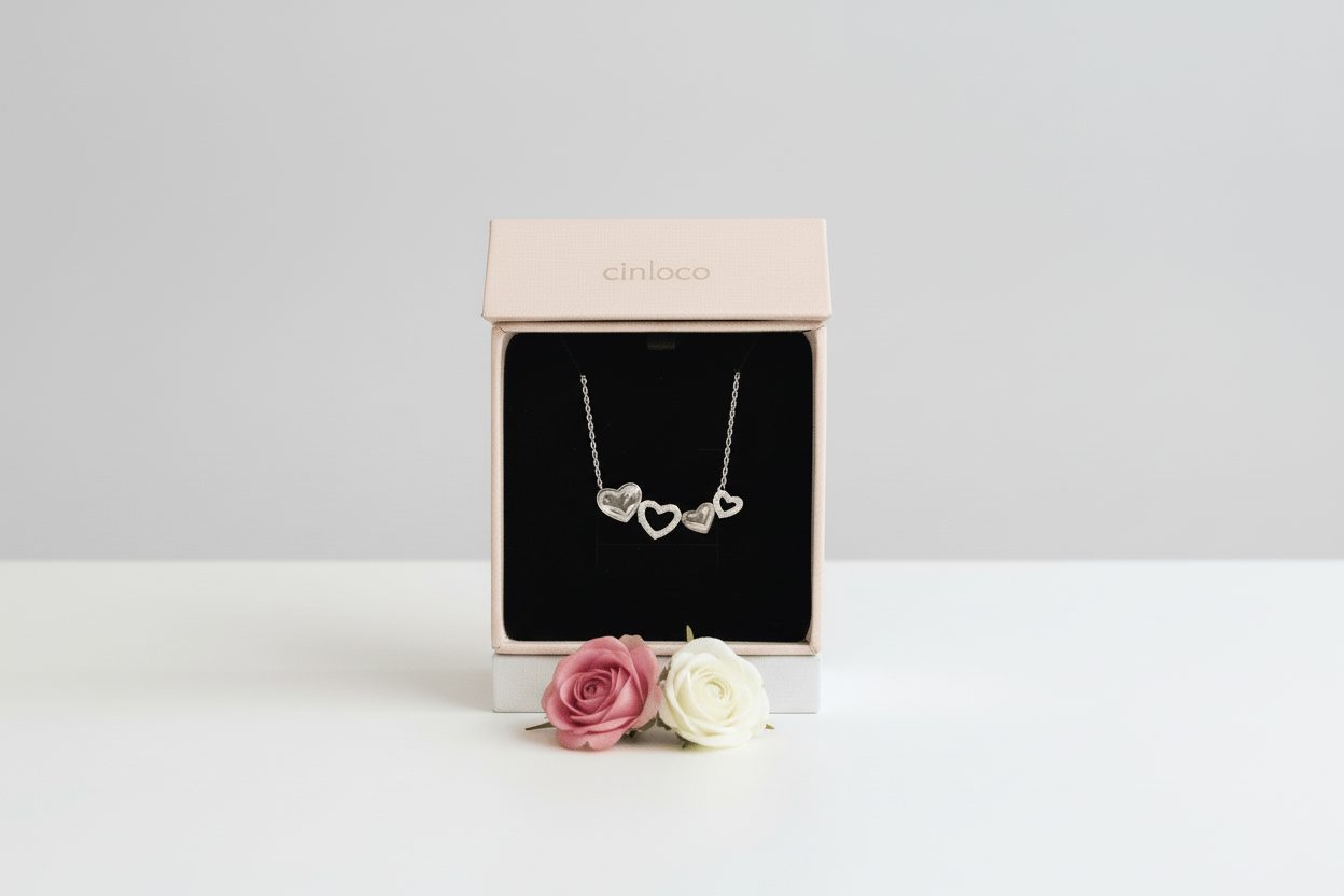 10k Quadruple Love Necklace