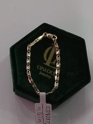 10k Tri Valentino Baby Bracelet