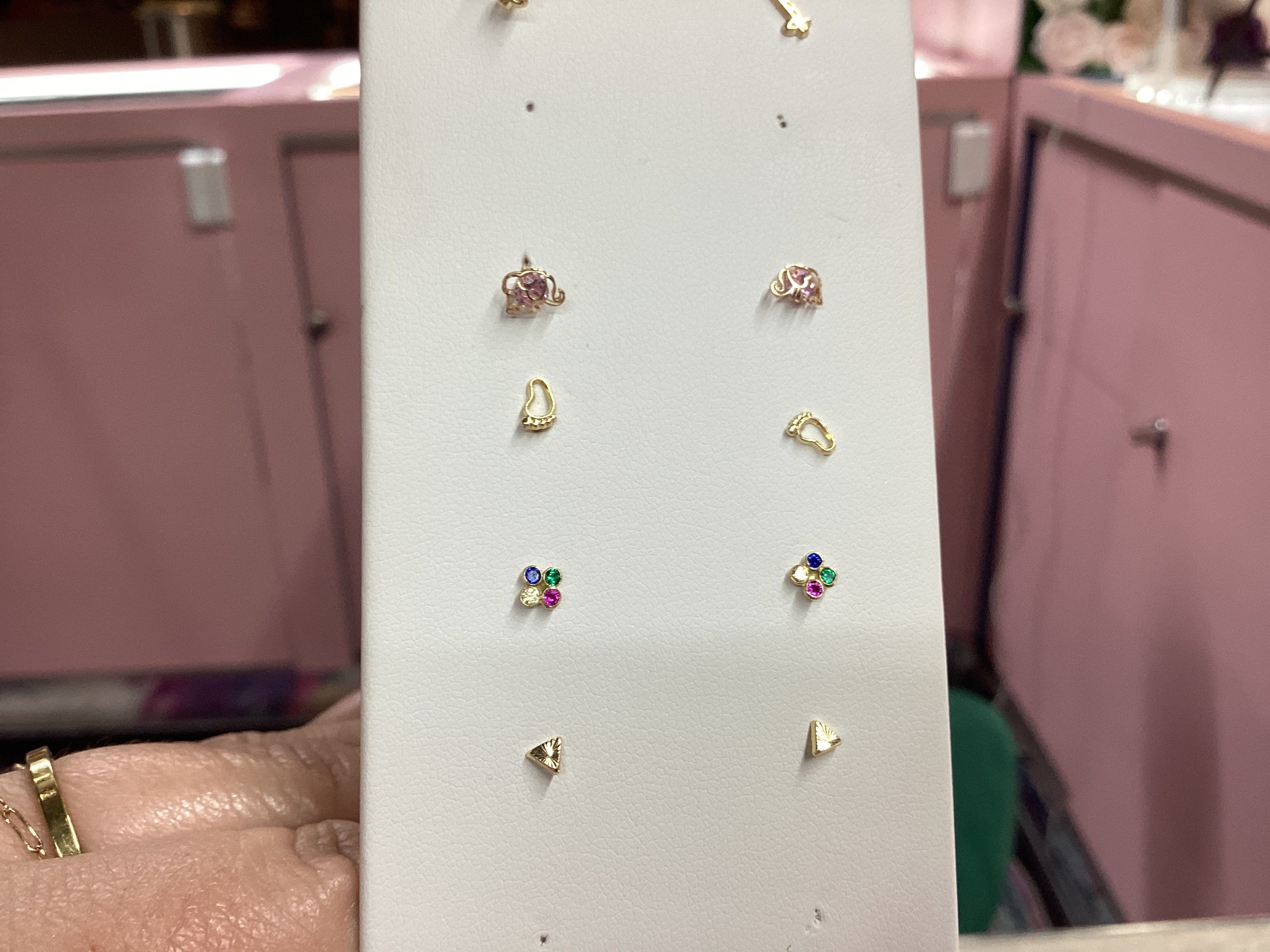 10k Solid Gold Screw Back Studs - CinloCo