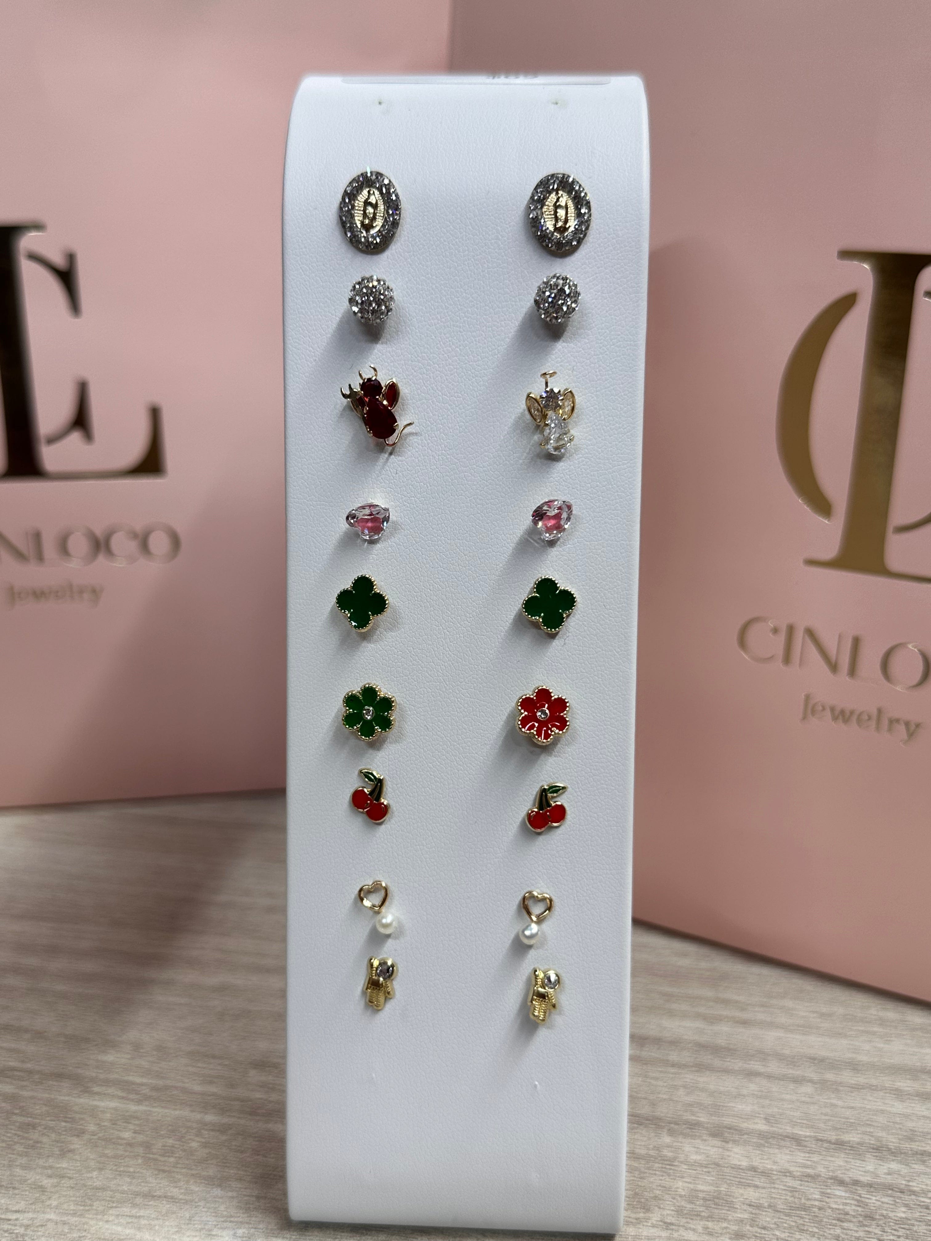 Solid Gold Screw Back Studs - CinloCo