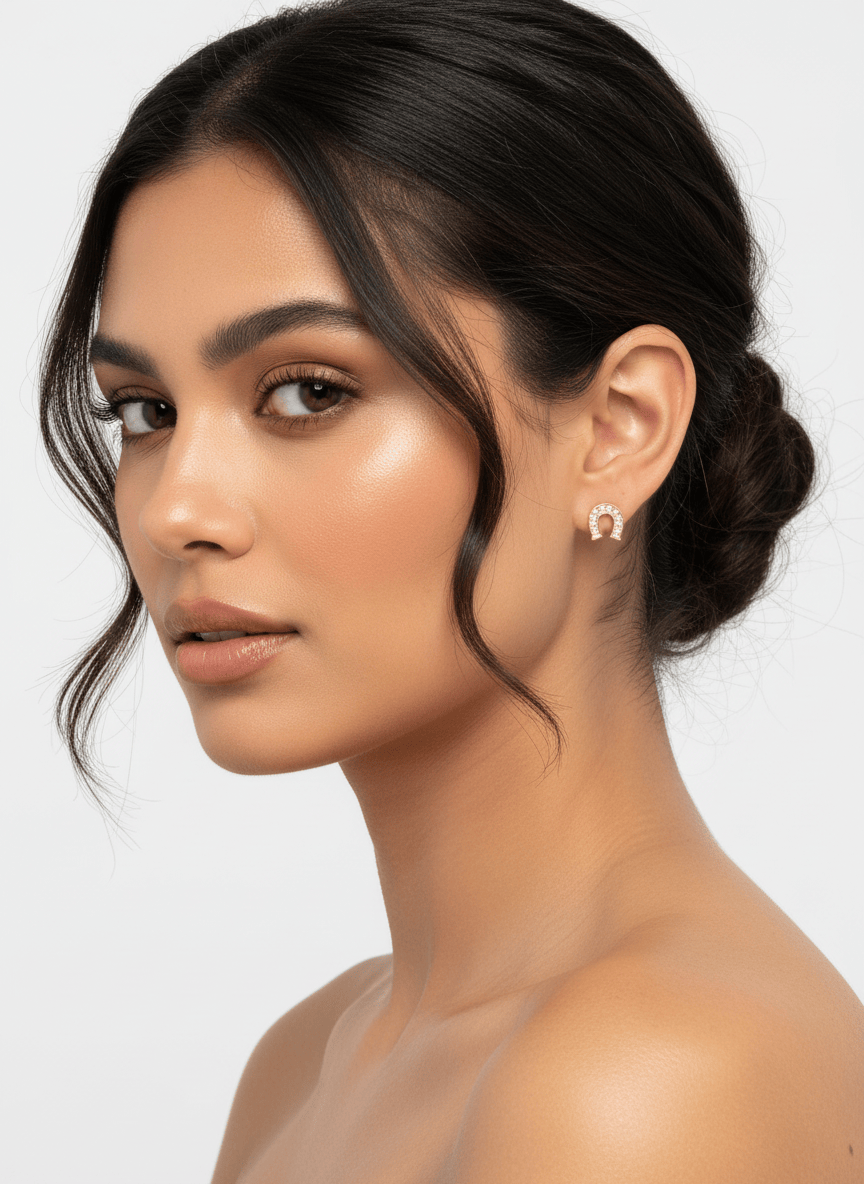 14k Lucky Horse Earrings