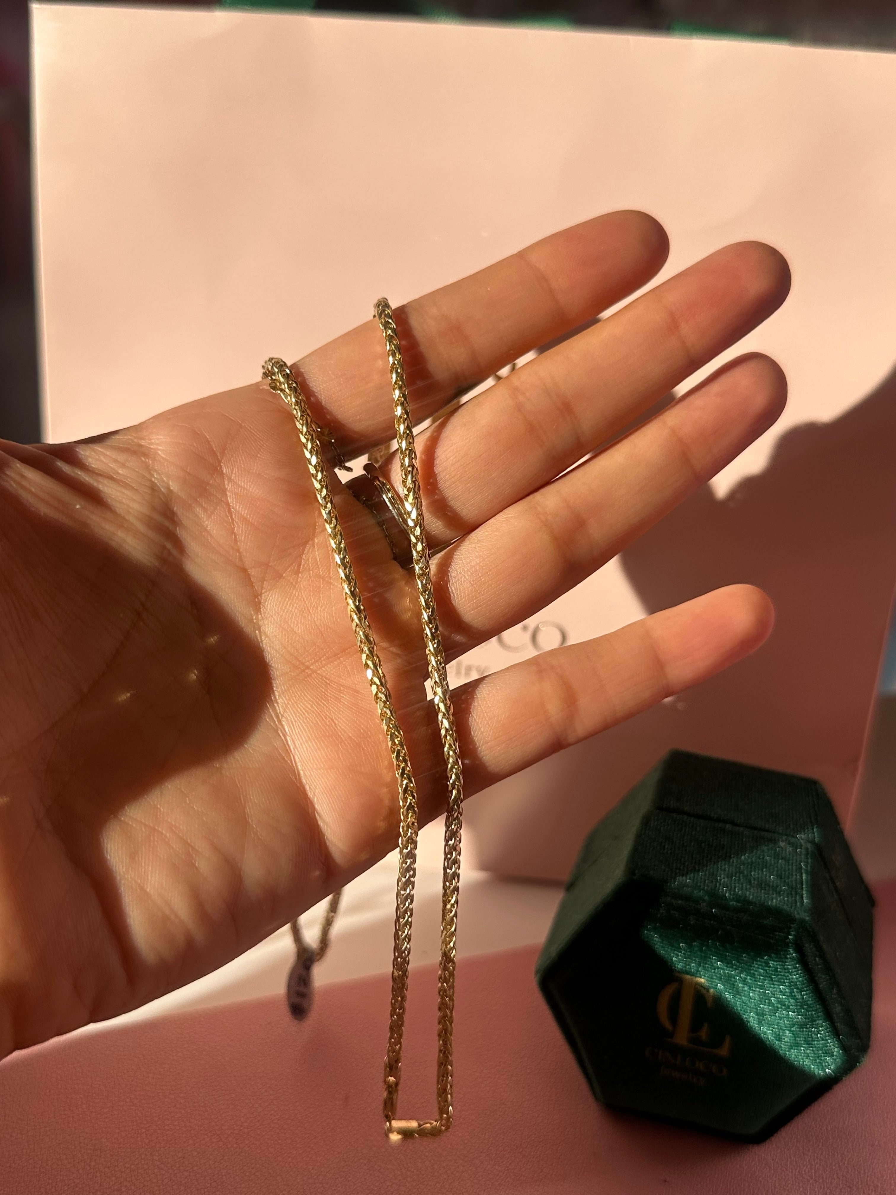 14k Braided Chain - CinloCo
