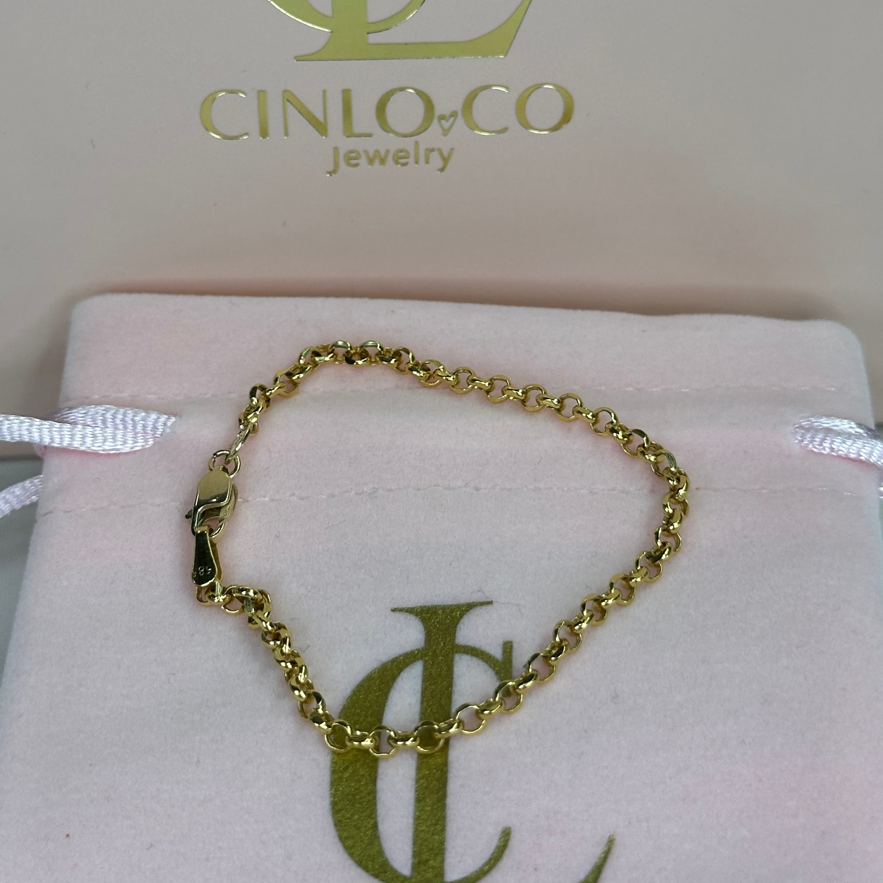 14k Rollo Baby Bracelet - CinloCo
