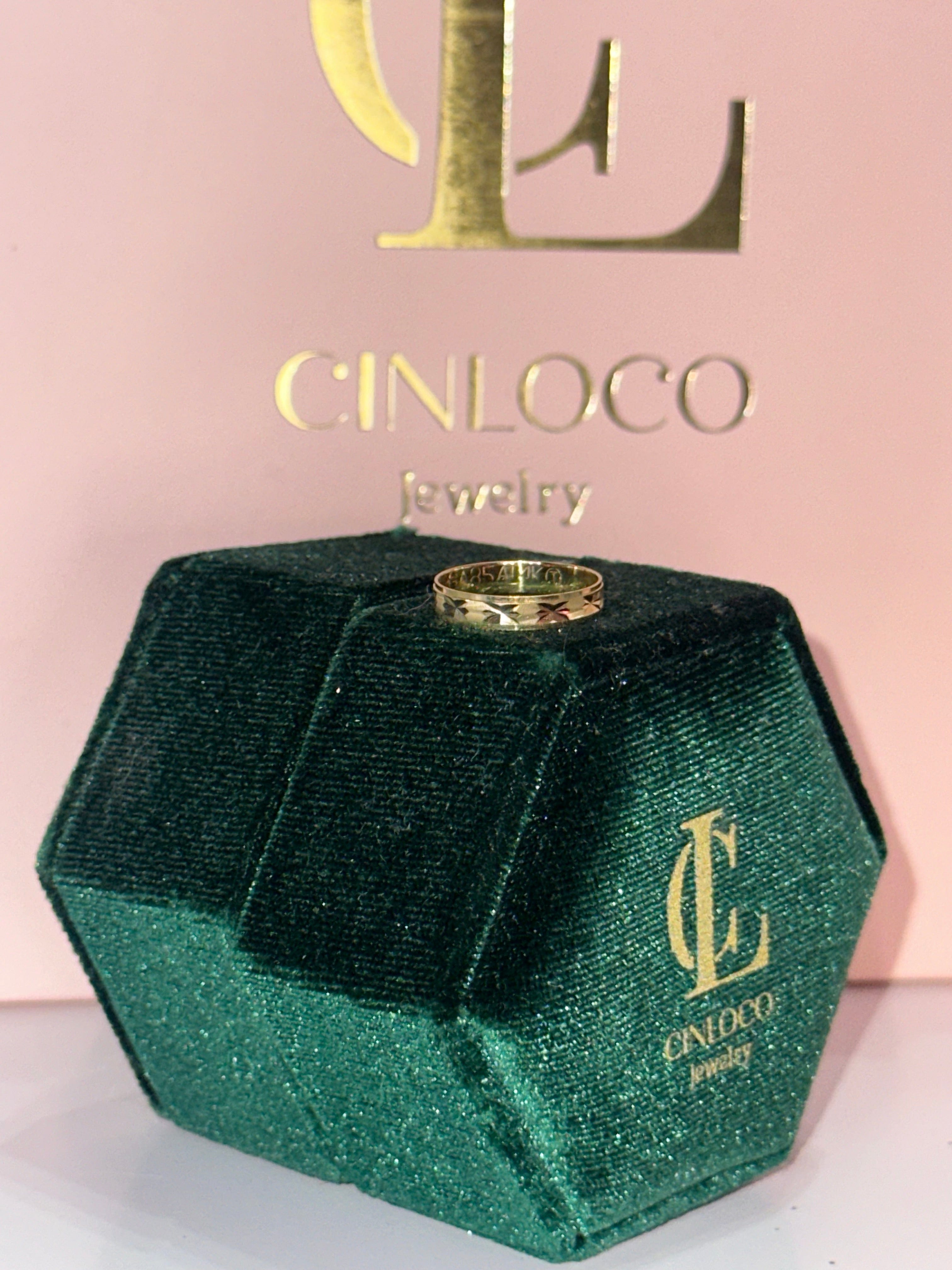 14k Halo Ring - CinloCo