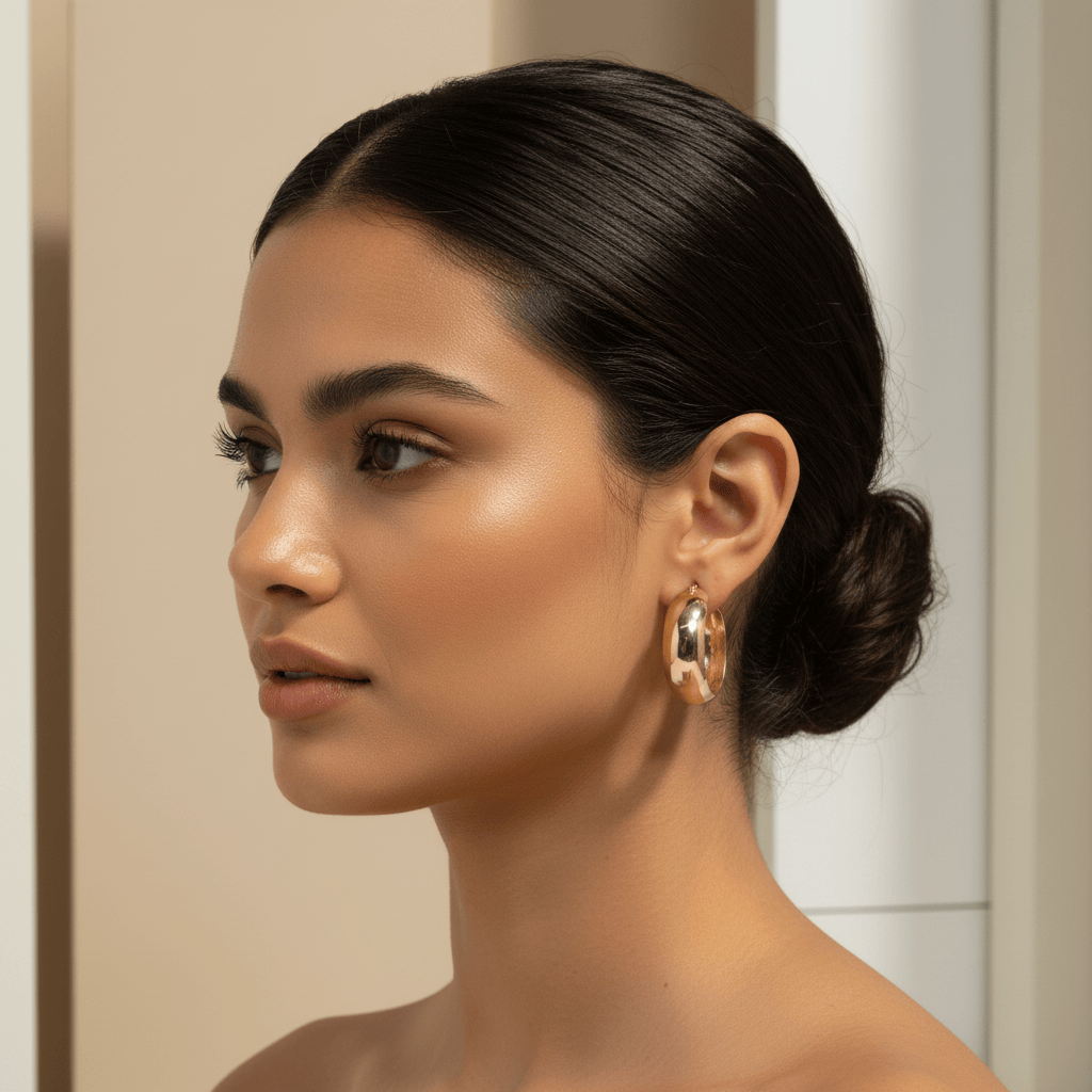 14k Solid Gold Geneva Hoops