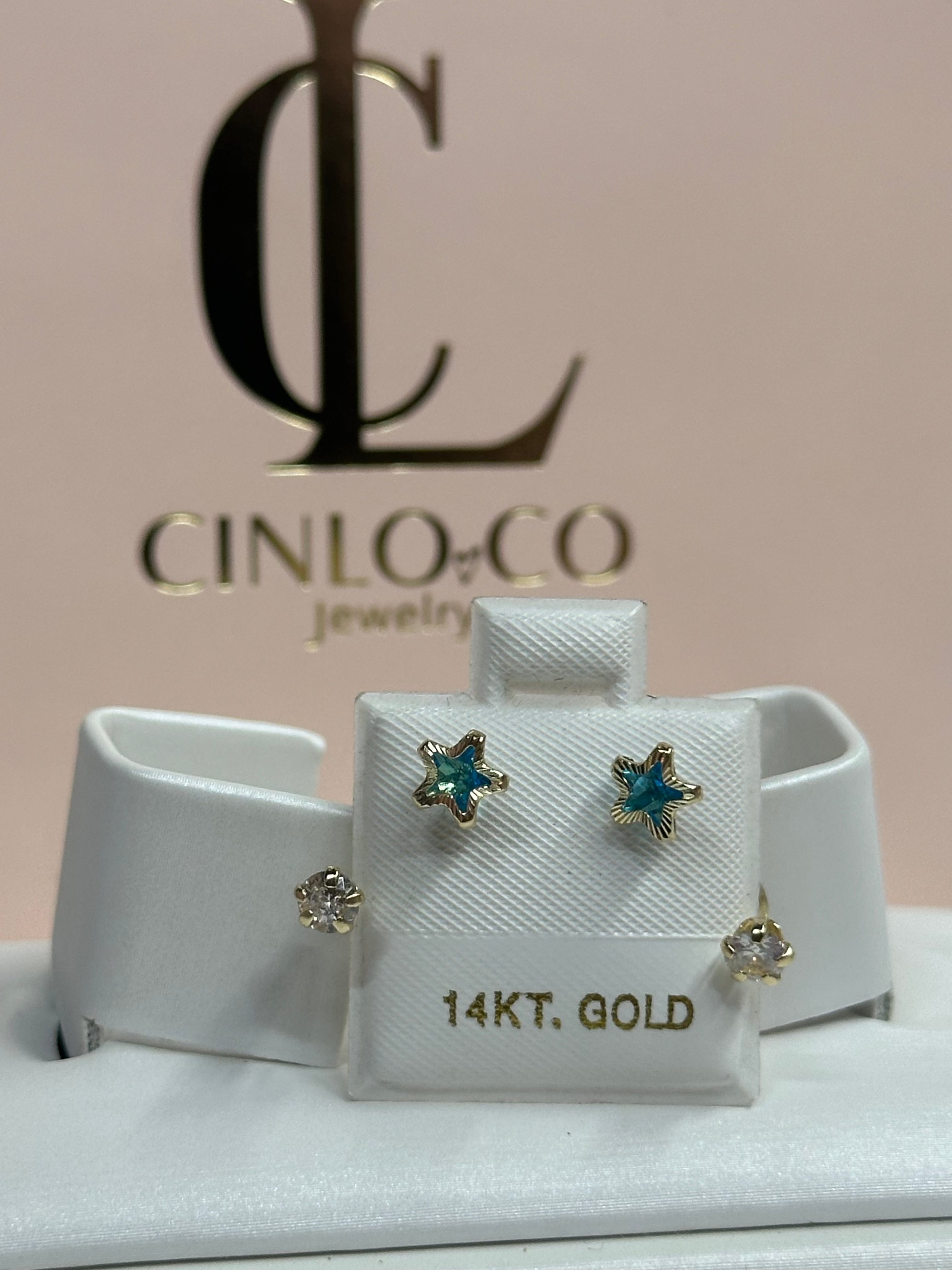 14k Under the Stars Earrings - CinloCo