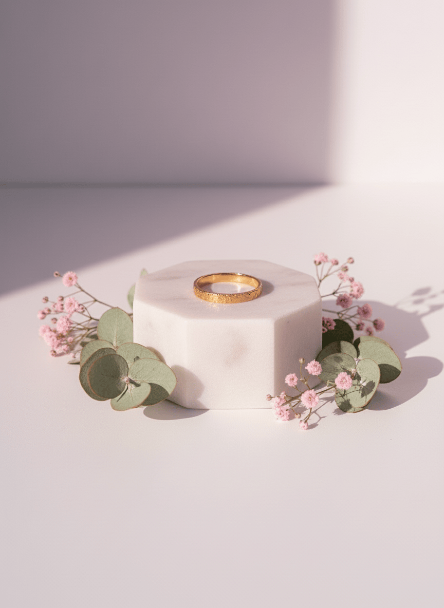 18k Glitter Ring - CinloCo