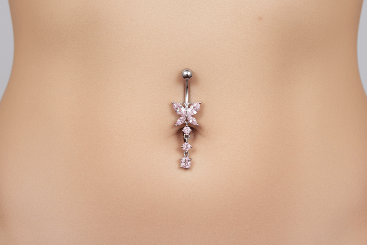 Butterfly Drip Belly Ring