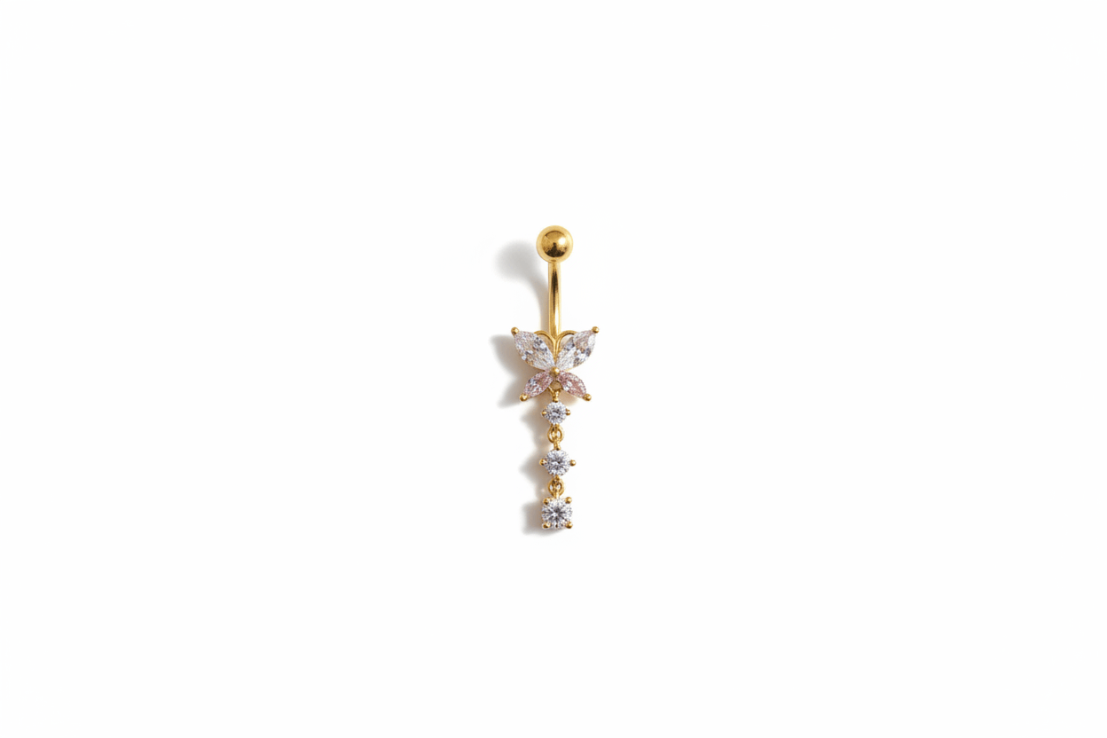 Butterfly Drip Belly Ring