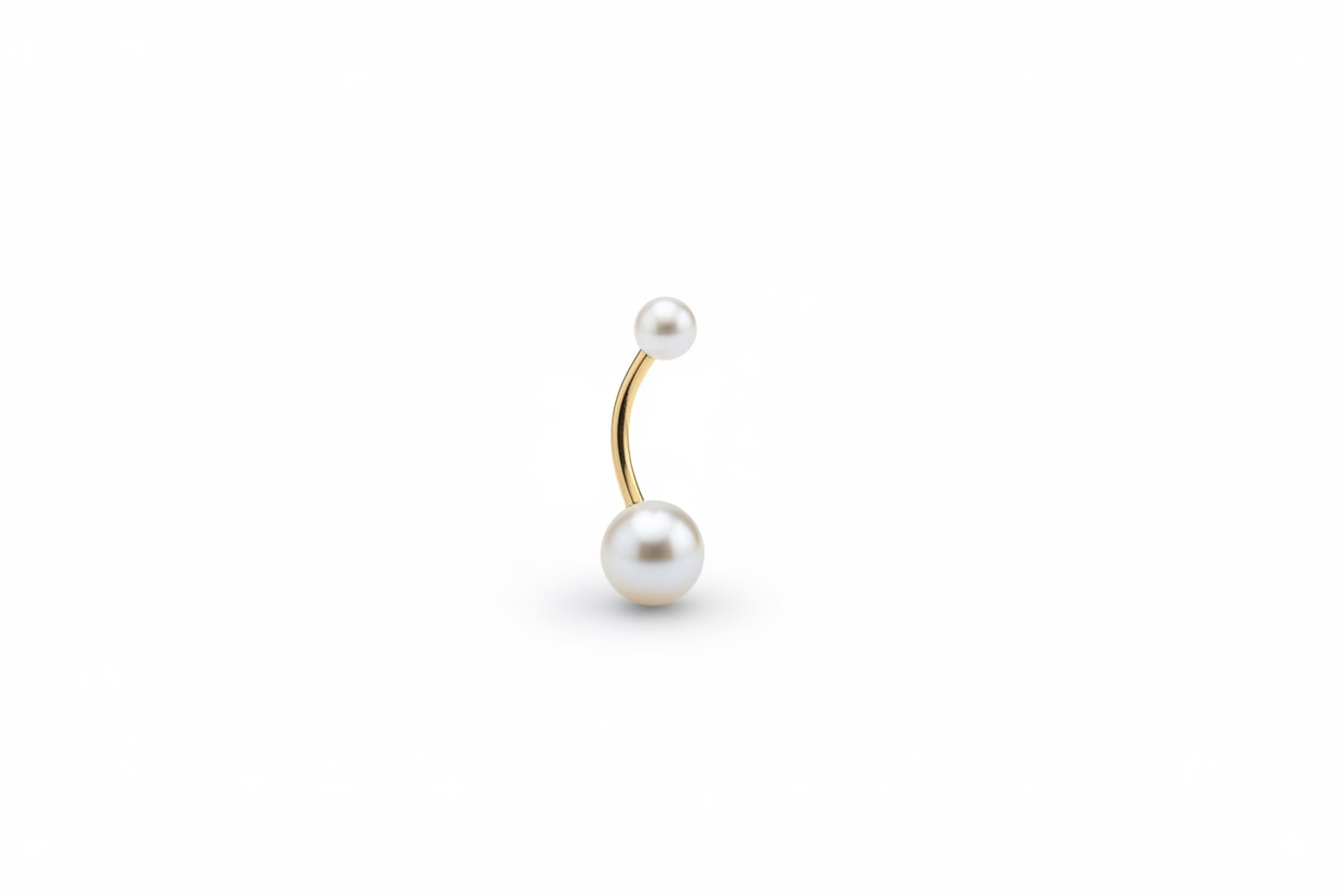 Pearl Belly Ring - CinloCo