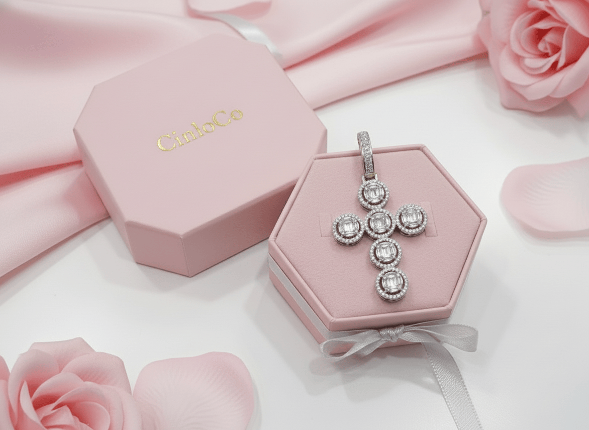 Blinged out Circles Cross