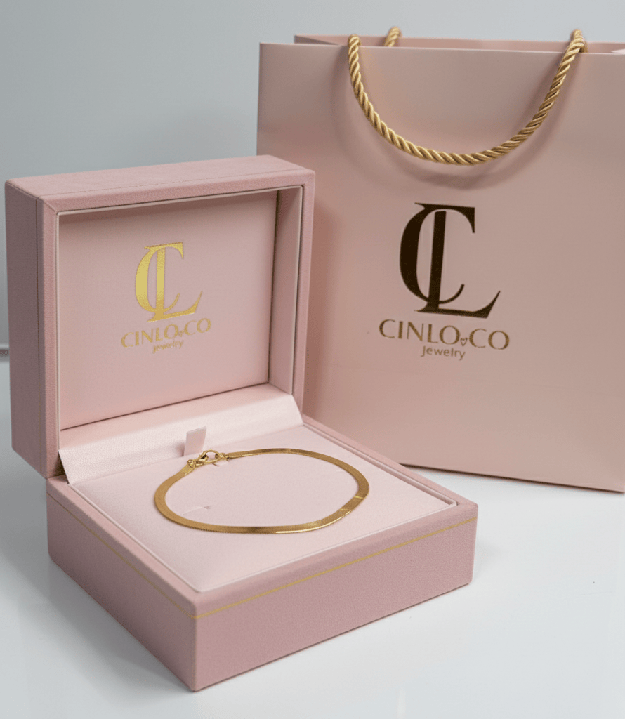 10k Luxe Herringbone Bracelet