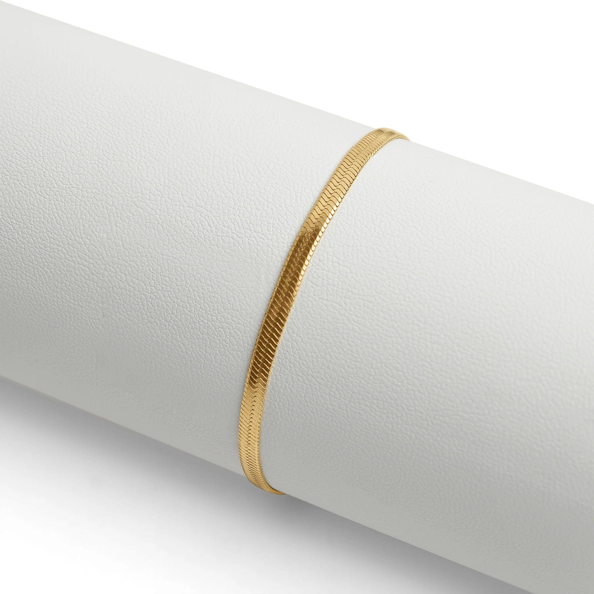 Herringbone Gold Bracelet - CinloCo