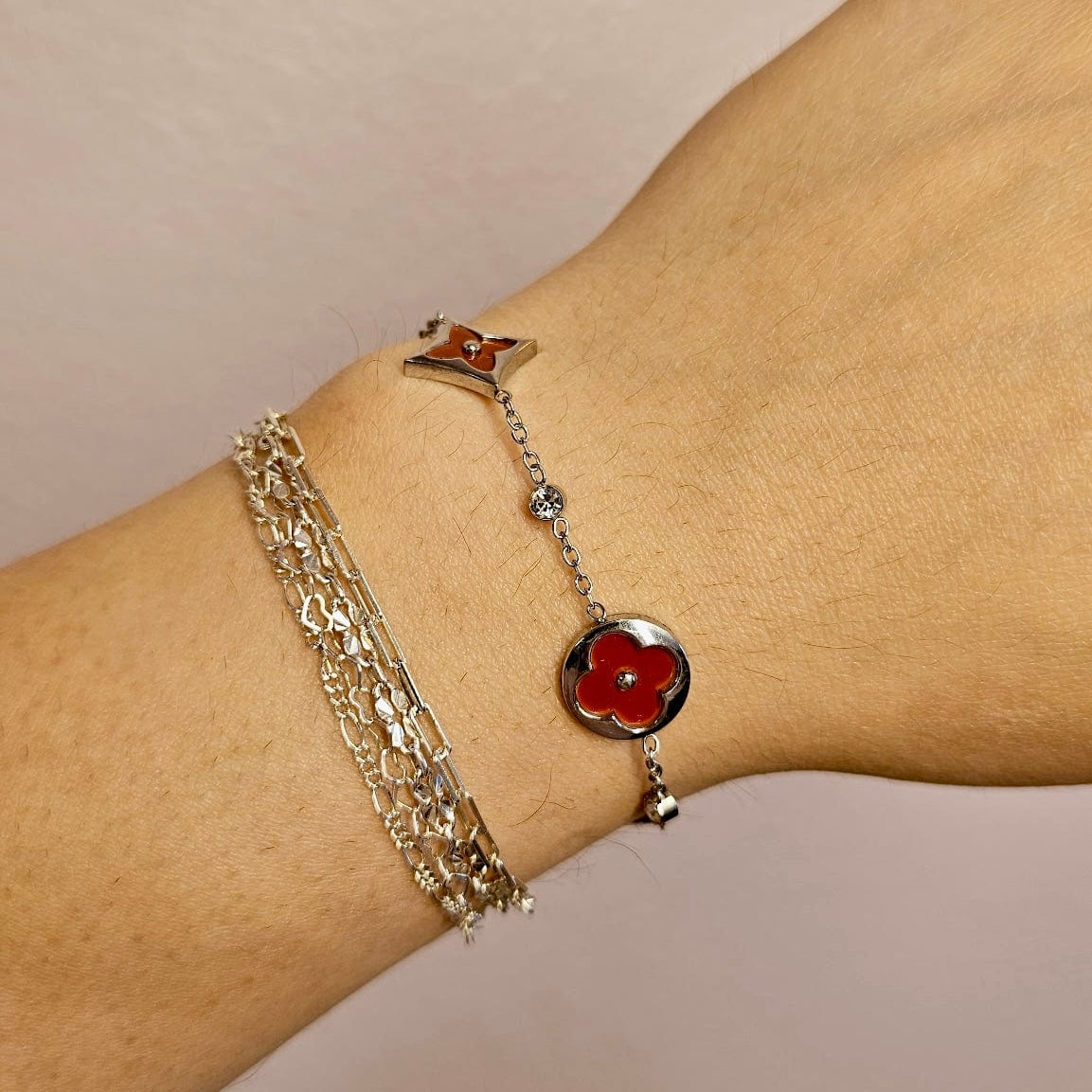 Red Cherry Blossom Silver - CinloCo