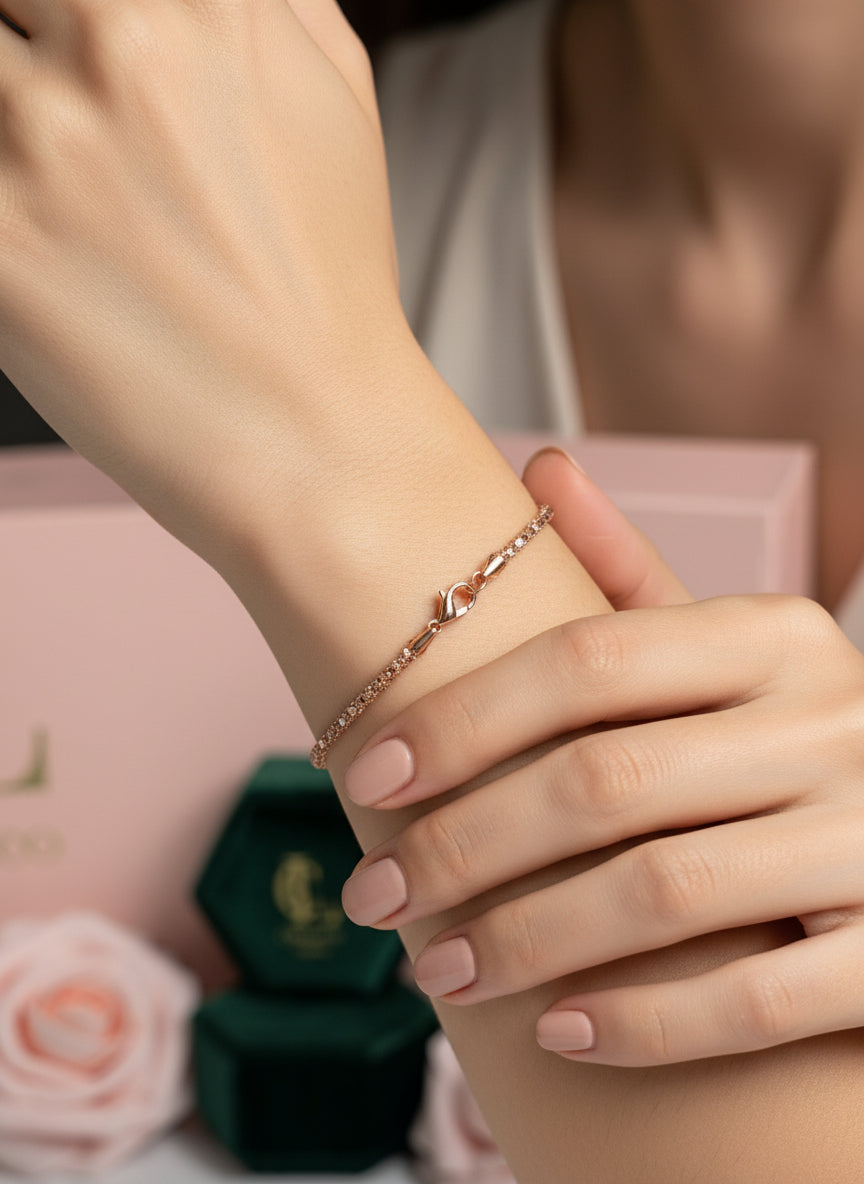 Pink Glitter Bracelet - CinloCo