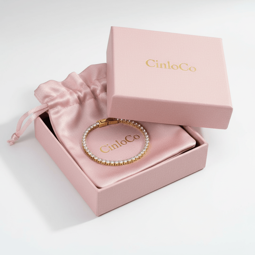 Circle tennis bracelet - CinloCo