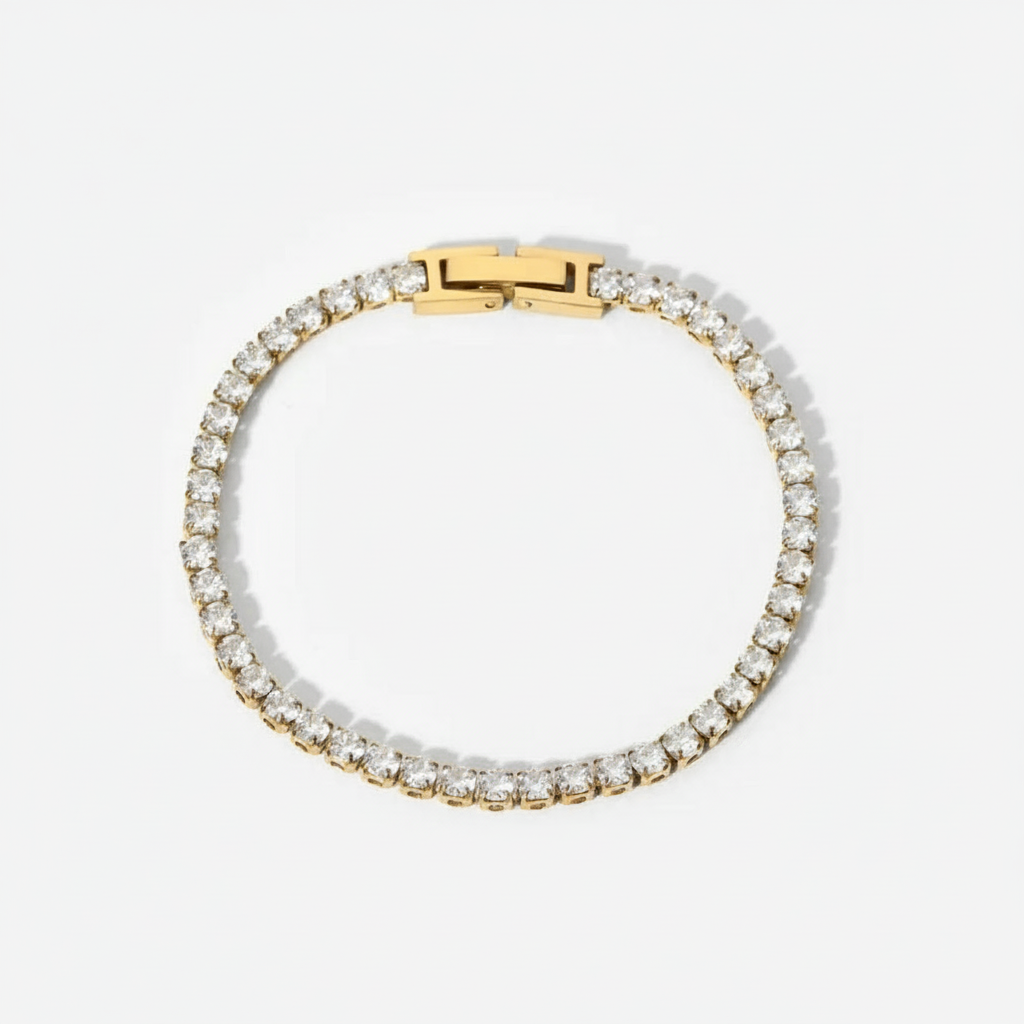 Circle tennis bracelet - CinloCo