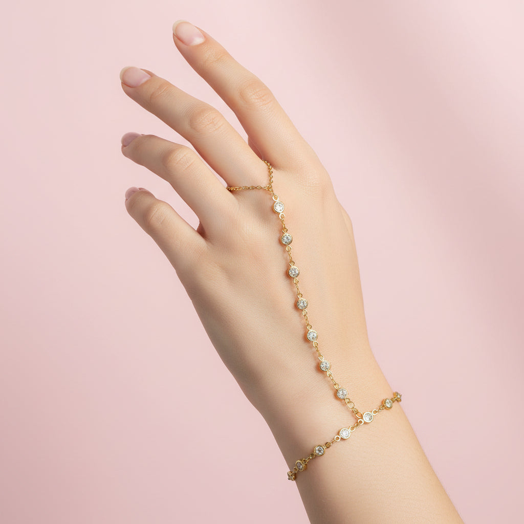 Crystal Bead Handchain - CinloCo