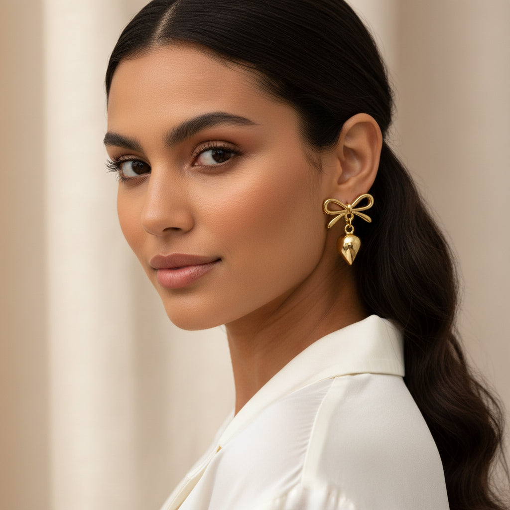 Bold Bow Earrings