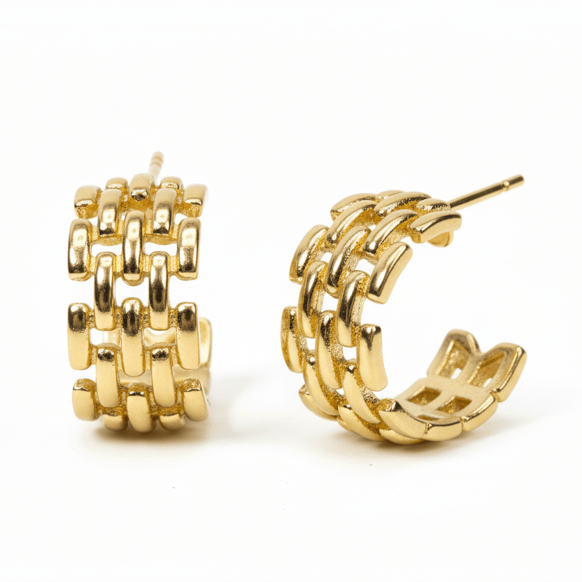 Chain Chunky Gold Hoops