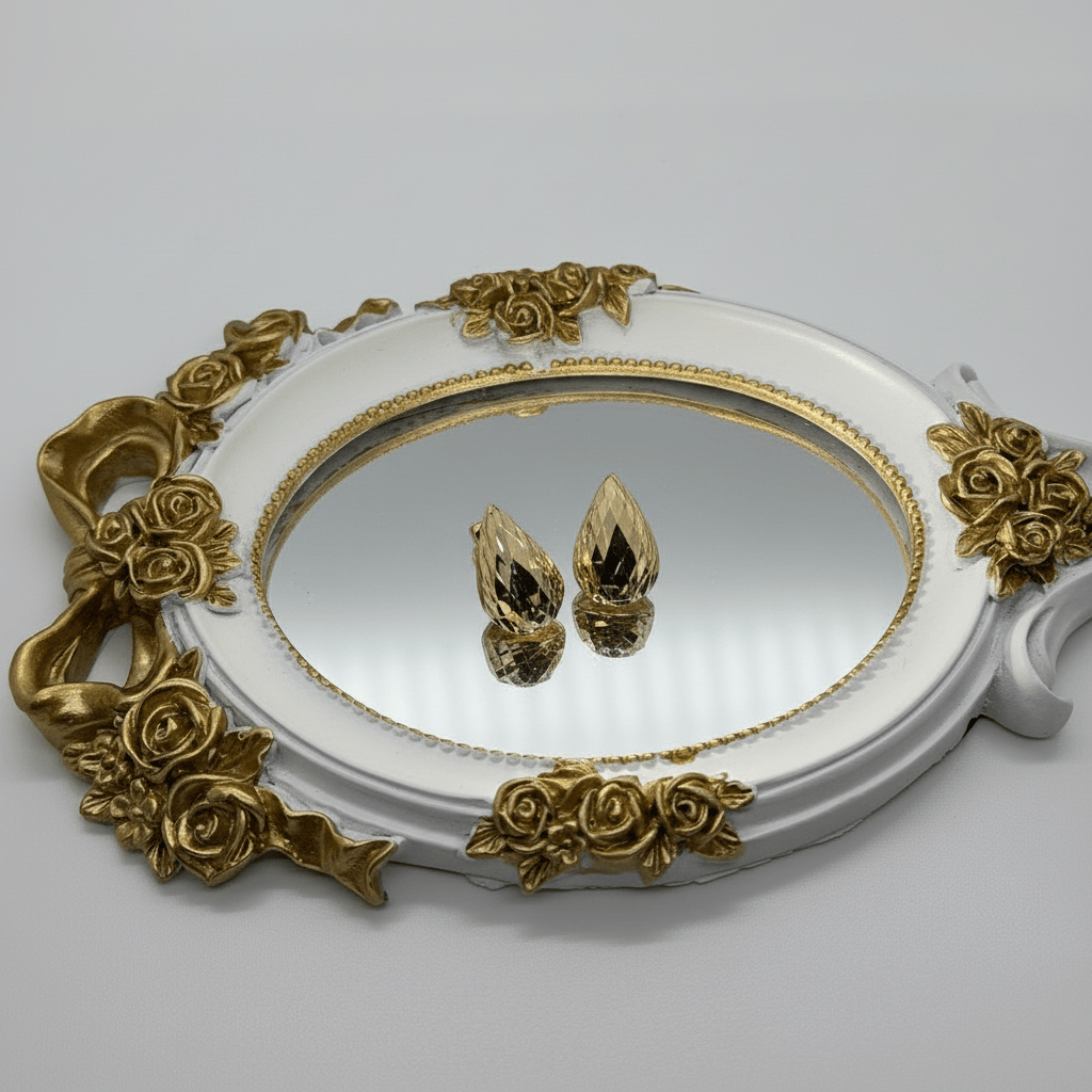 Gold Textured Nugget Earrings