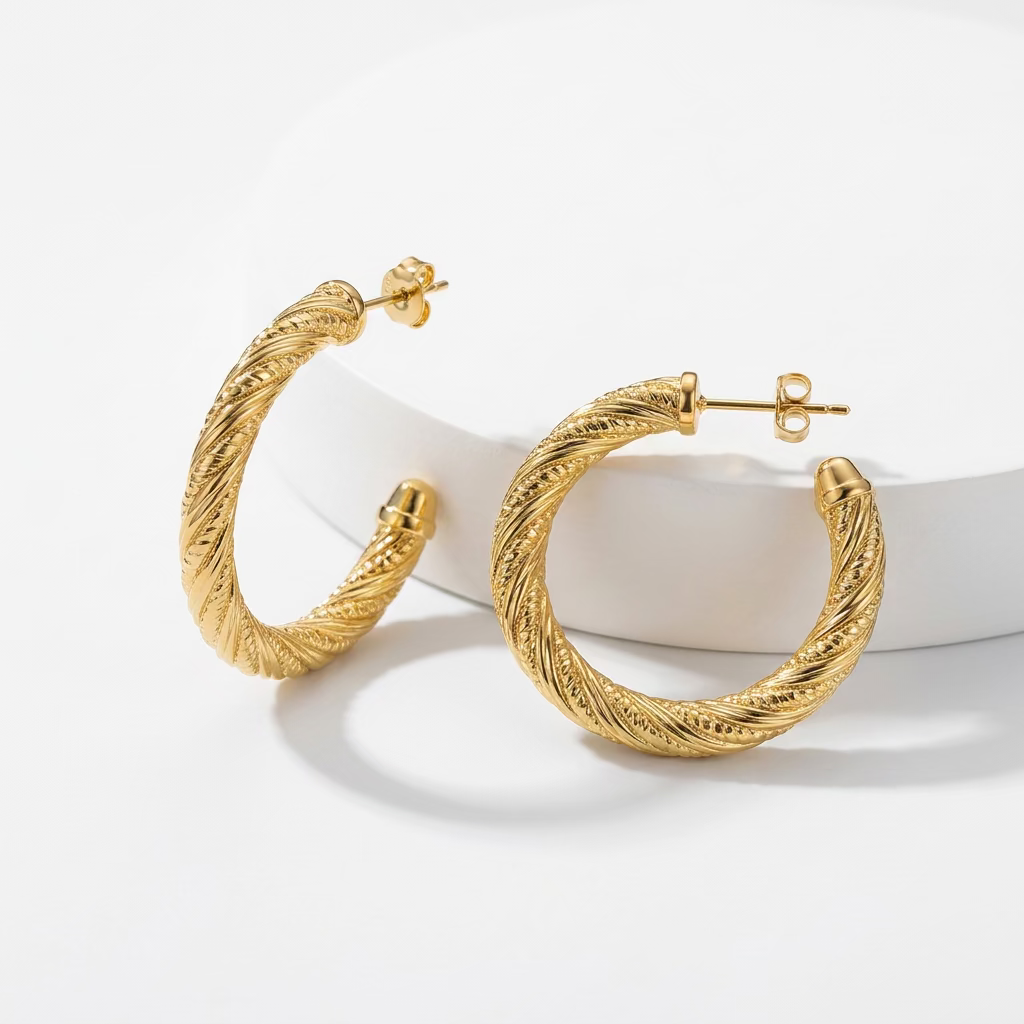 Rosalia Hoop Earrings - CinloCo