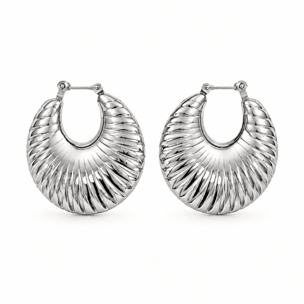 Croissant Hoop Earrings - CinloCo