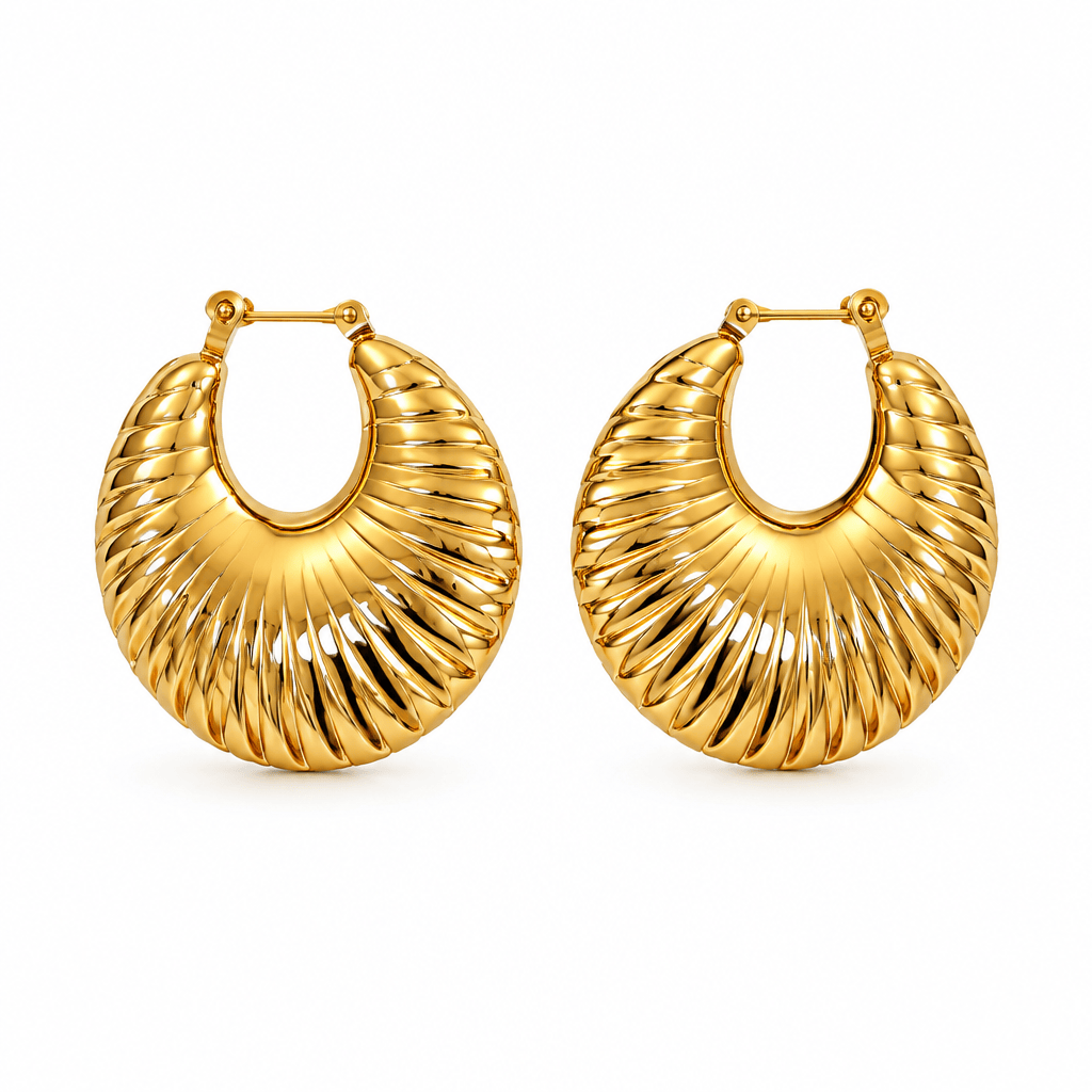 Croissant Hoop Earrings - CinloCo