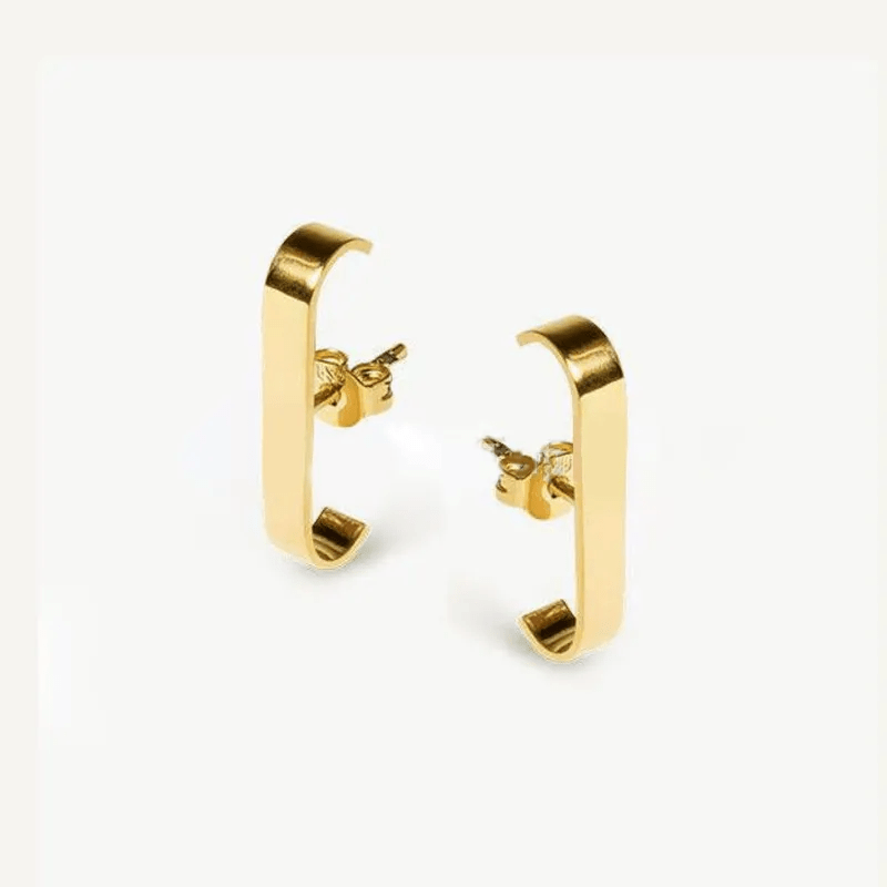 J Stud Earrings - CinloCo
