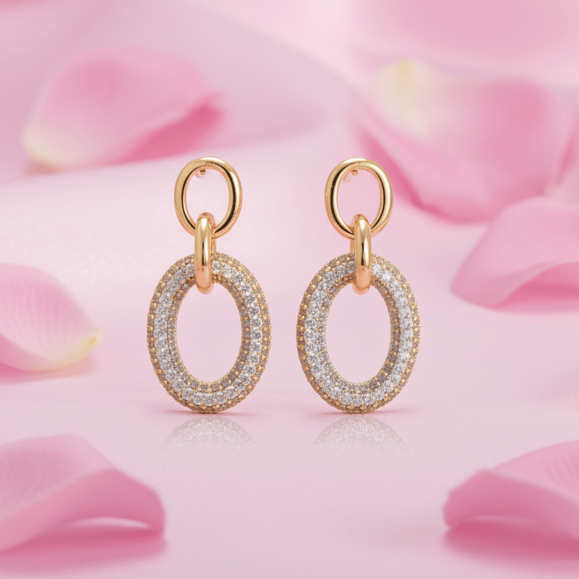 Golden O Earrings - CinloCo