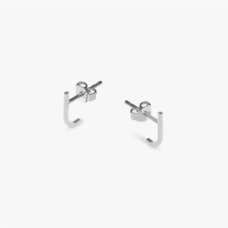 J Stud Earrings - CinloCo