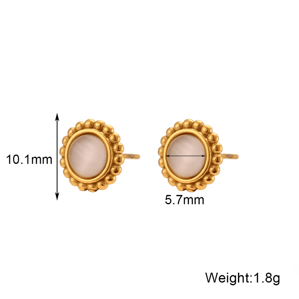 Sunflower Stud Earrings - CinloCo