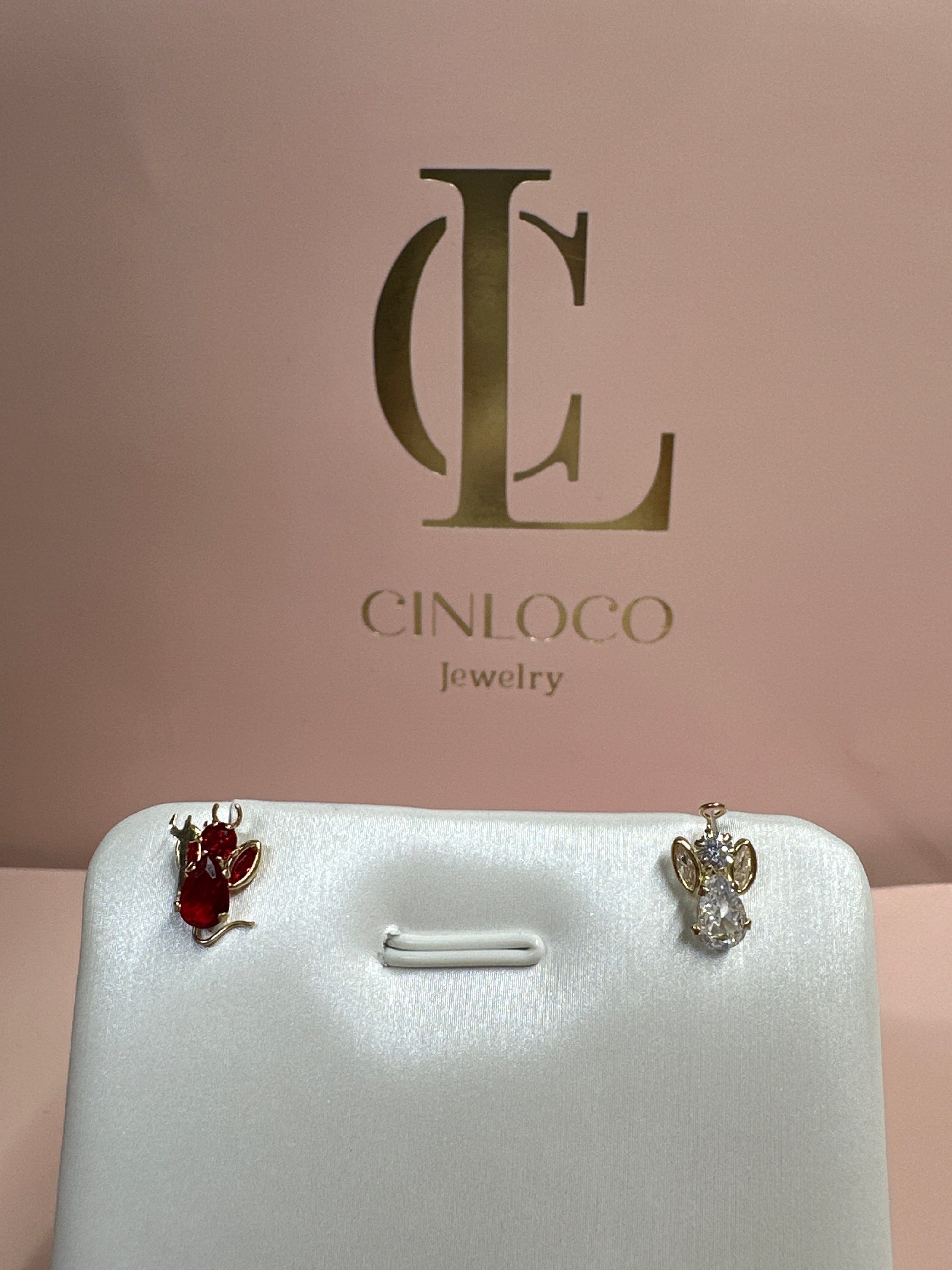 Solid Gold Screw Back Studs - CinloCo