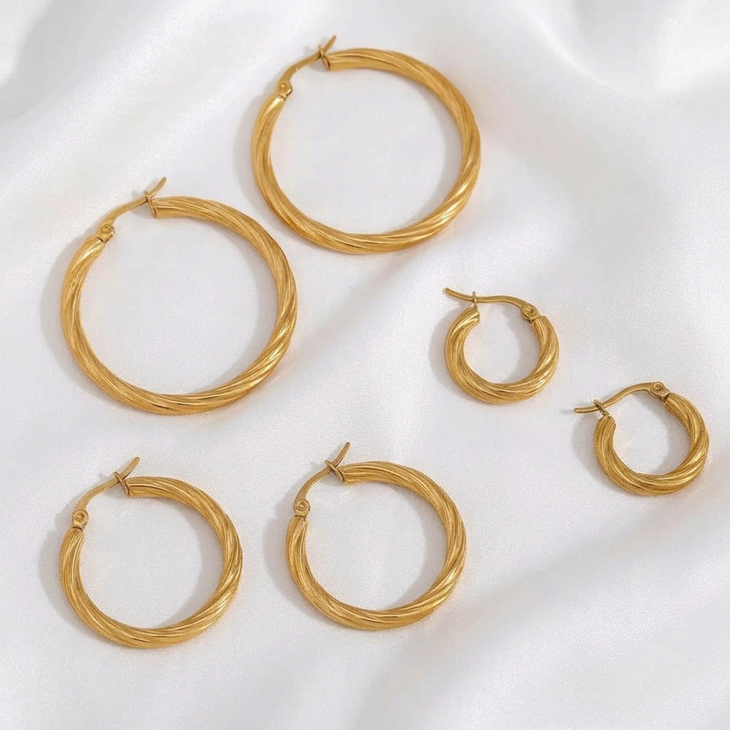 Croissant Golden Hoops - CinloCo