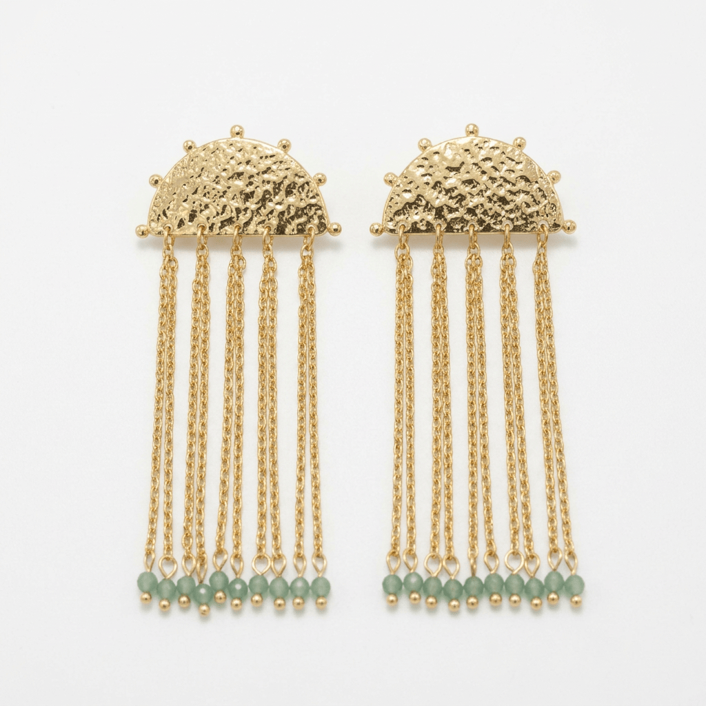 Jade Crystal Chime Earrings