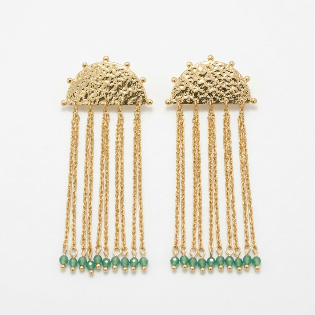 Jade Crystal Chime Earrings