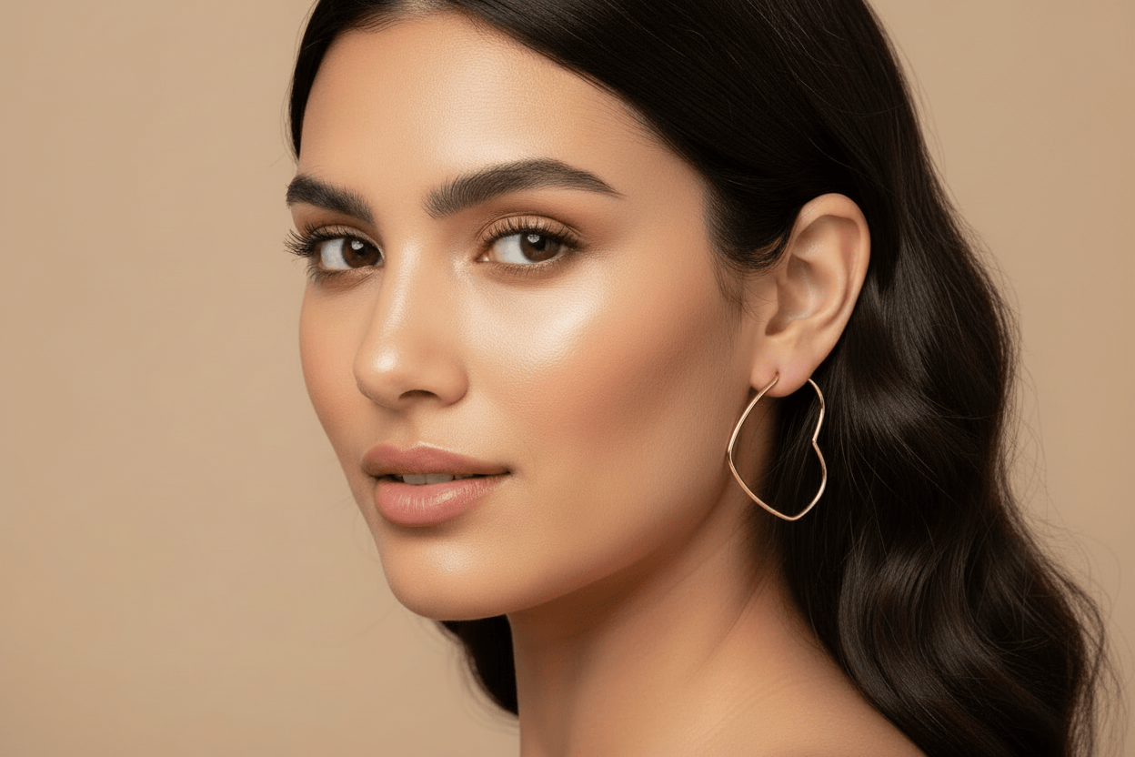 Large Heart Hoops - CinloCo