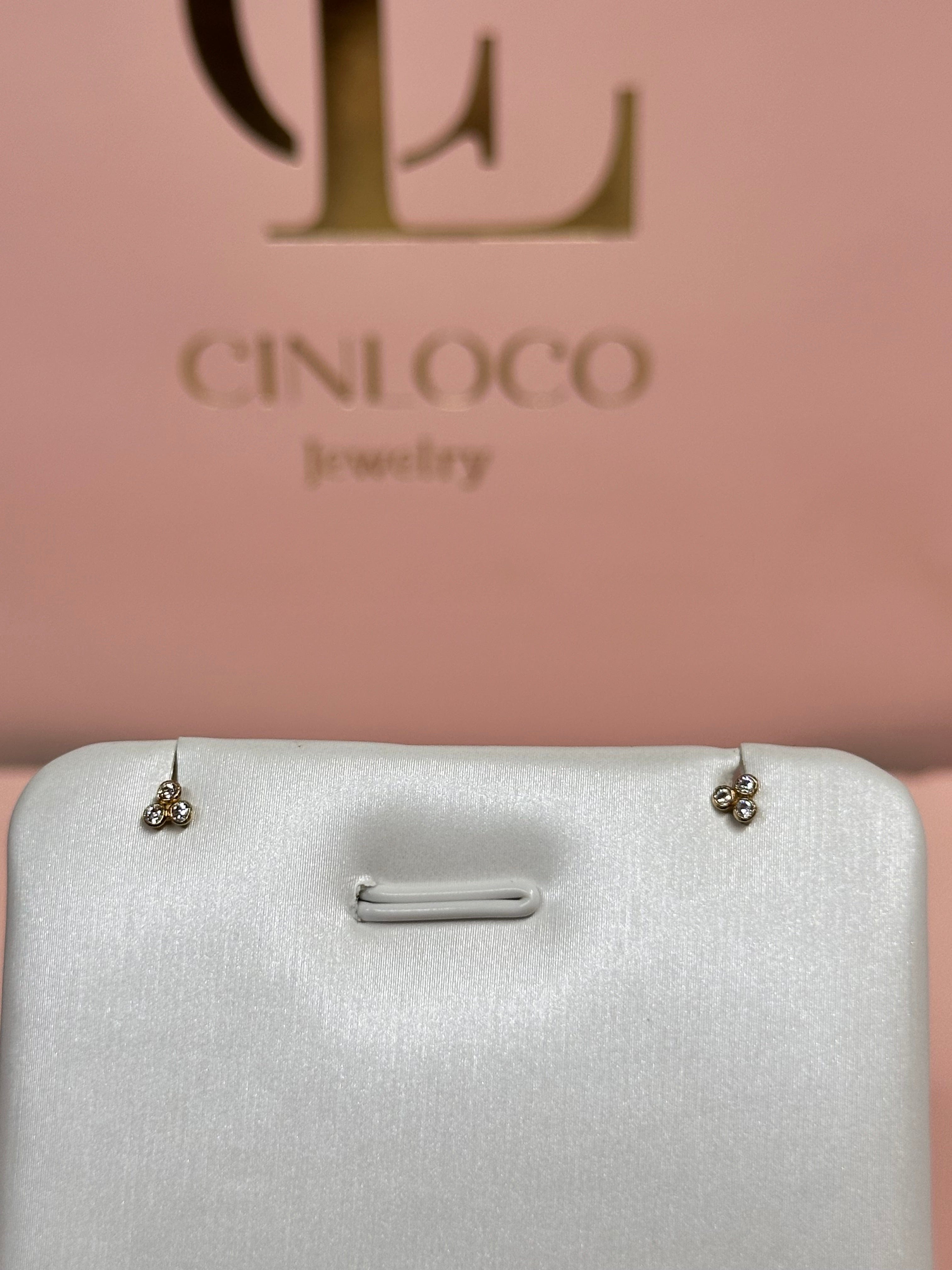 10k Solid Gold Screw Back Studs - CinloCo
