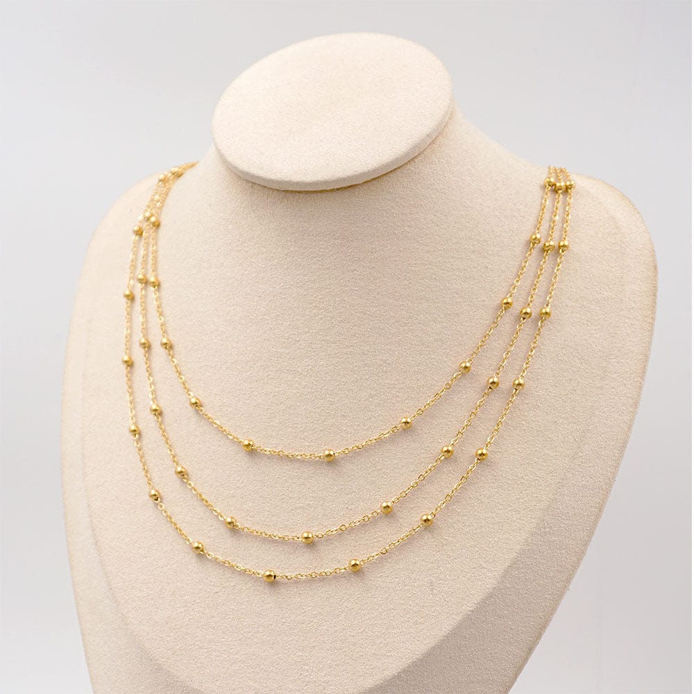 María Triple Stack Necklace - CinloCo