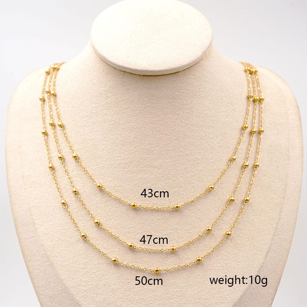 María Triple Stack Necklace - CinloCo