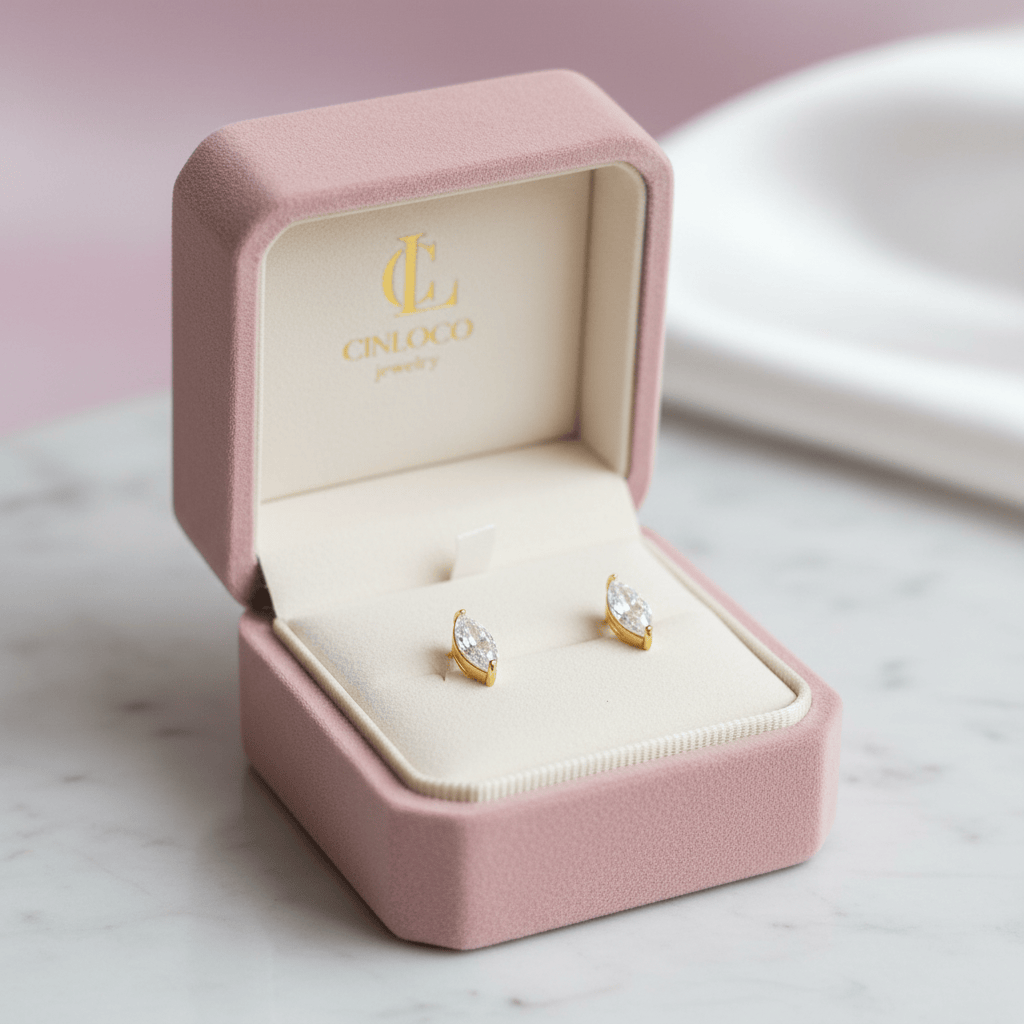 Marquise Stud Earrings